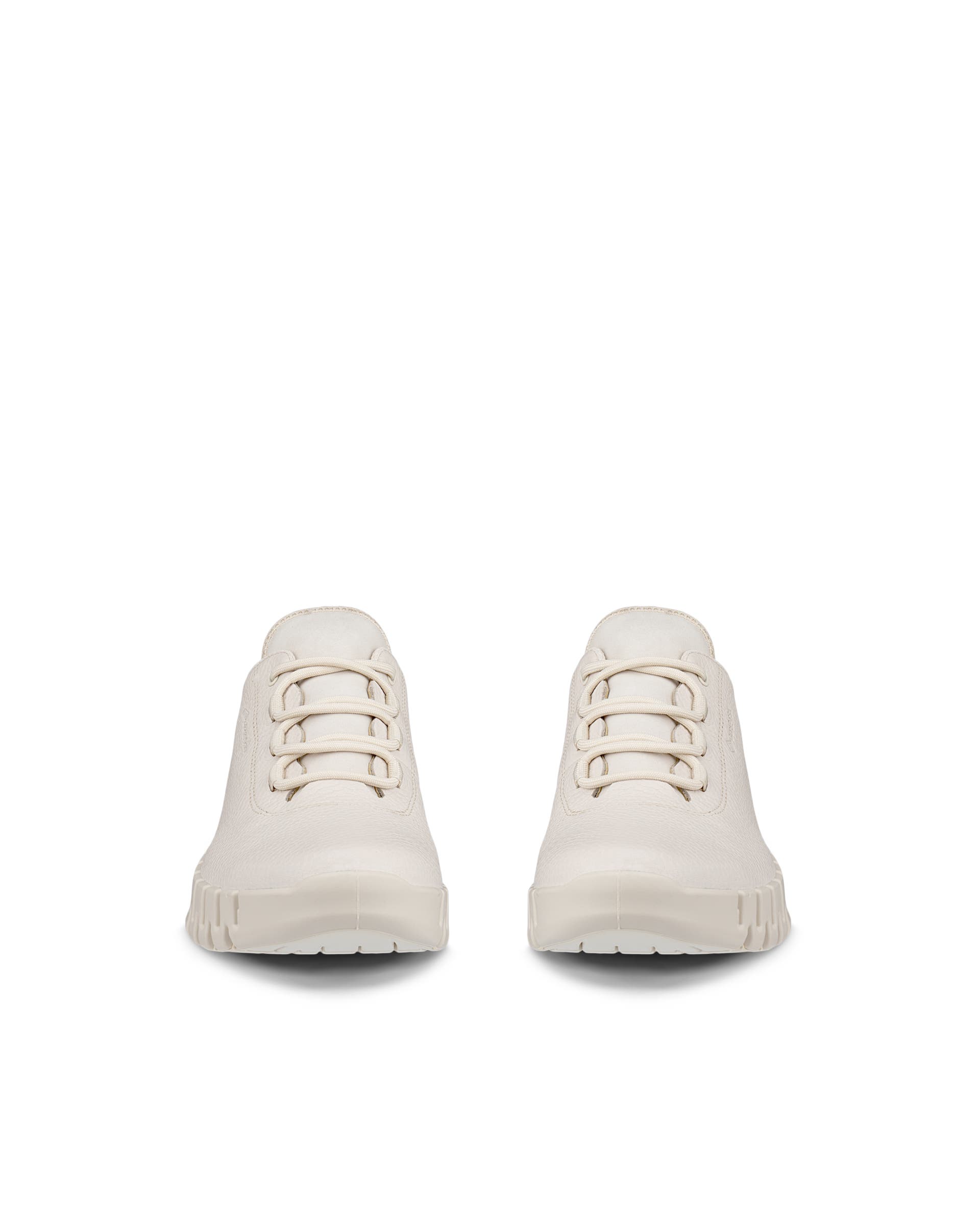 Women's ECCO® Gruuv Leather Gore-Tex Trainer - Beige - Front pair