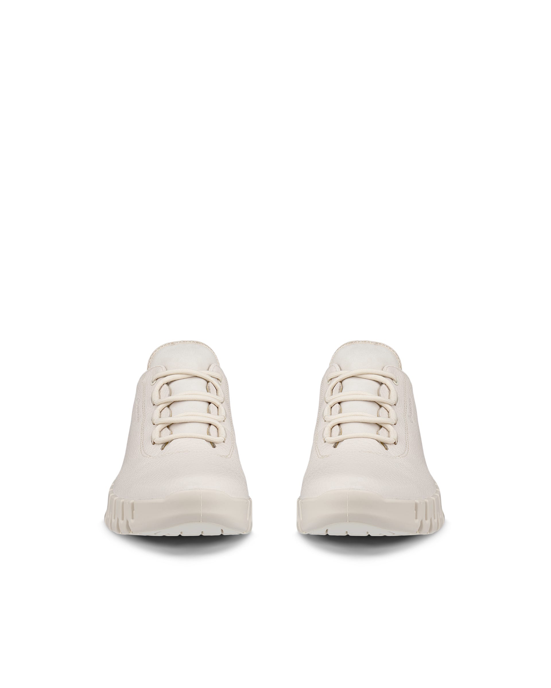 Women's ECCO® Gruuv Leather Gore-Tex Trainer - Beige - Front pair