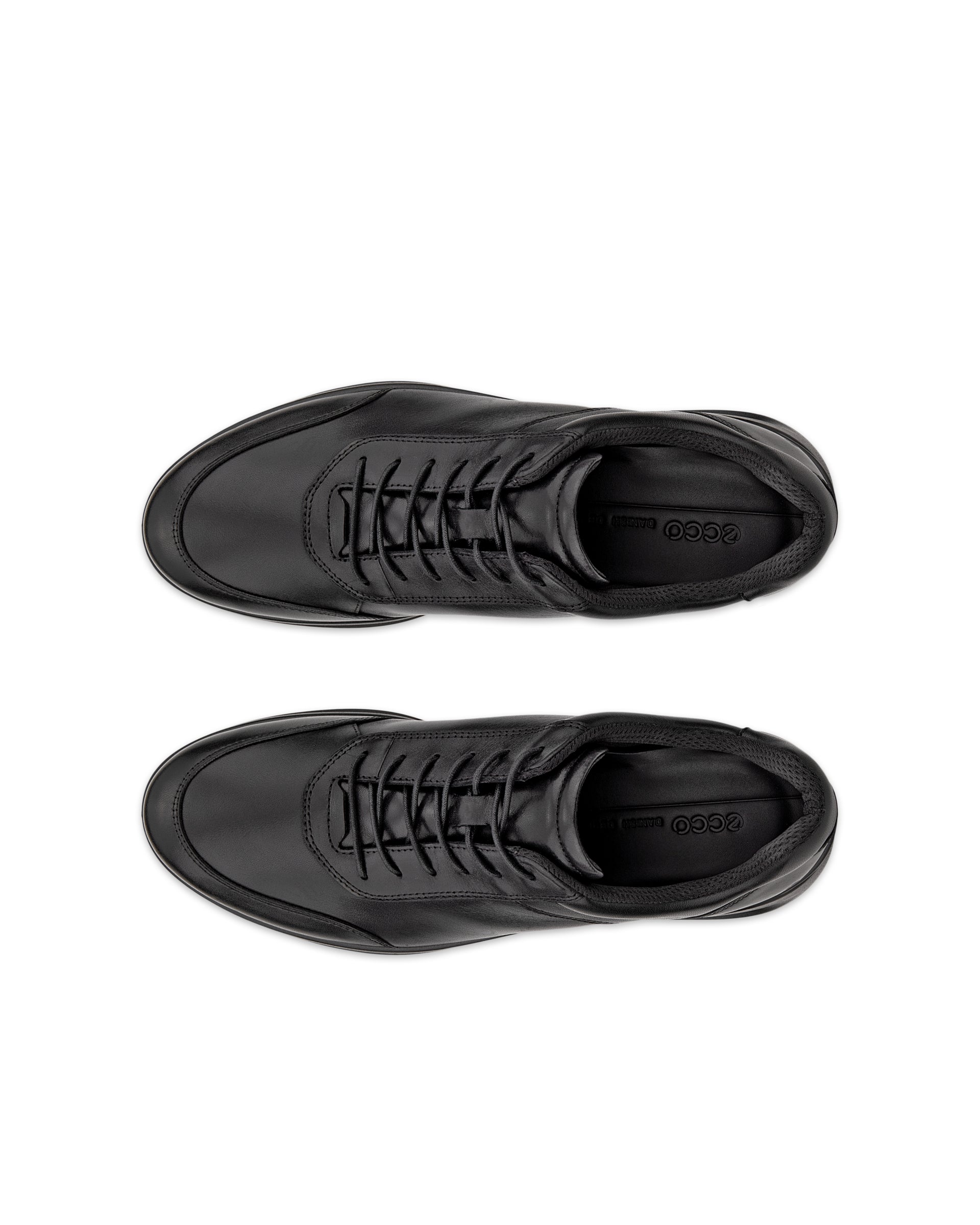 ECCO Aquet メンズ レザーシューズ - ブラック - Top left pair