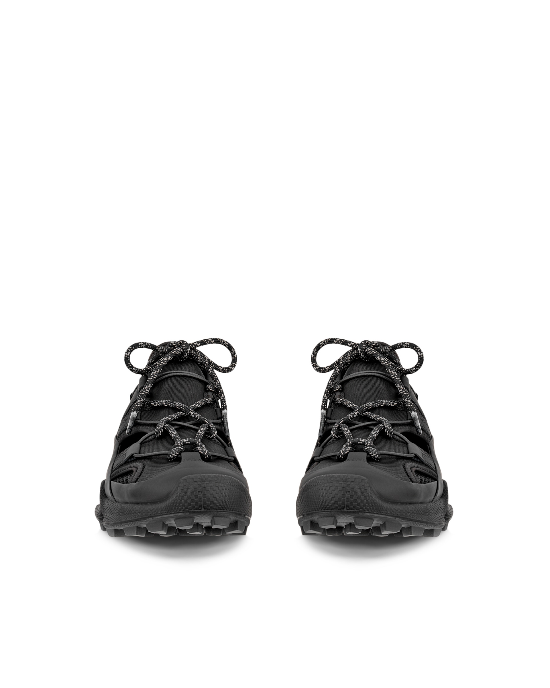 ECCO® BIOM C-Trail baskets de plein air en daim pour femme - Noir - Front pair