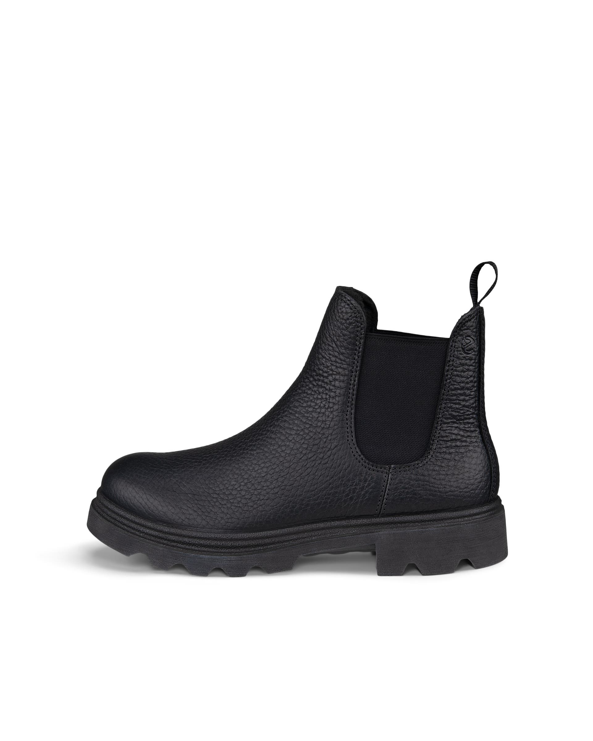 ECCO® Grainer odiniai „Chelsea“ stiliaus batai moterims - Juoda - Outside