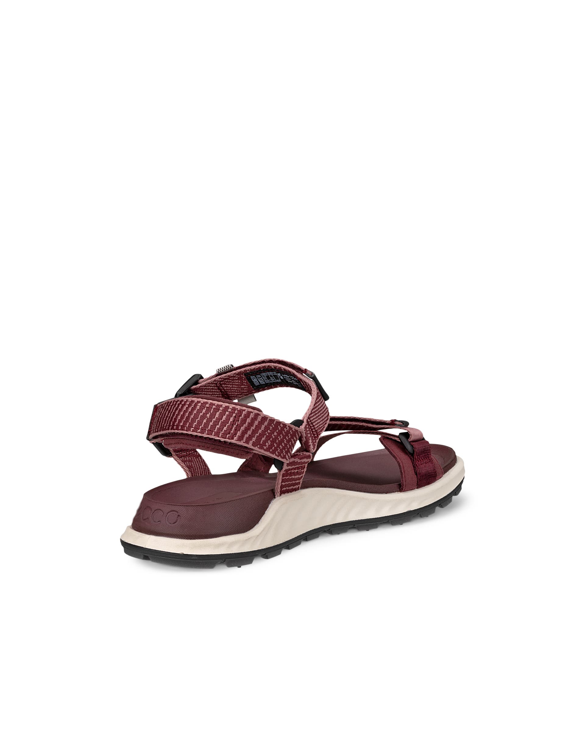 Women's ECCO® Exowrap Textile Sandal - Red - Back