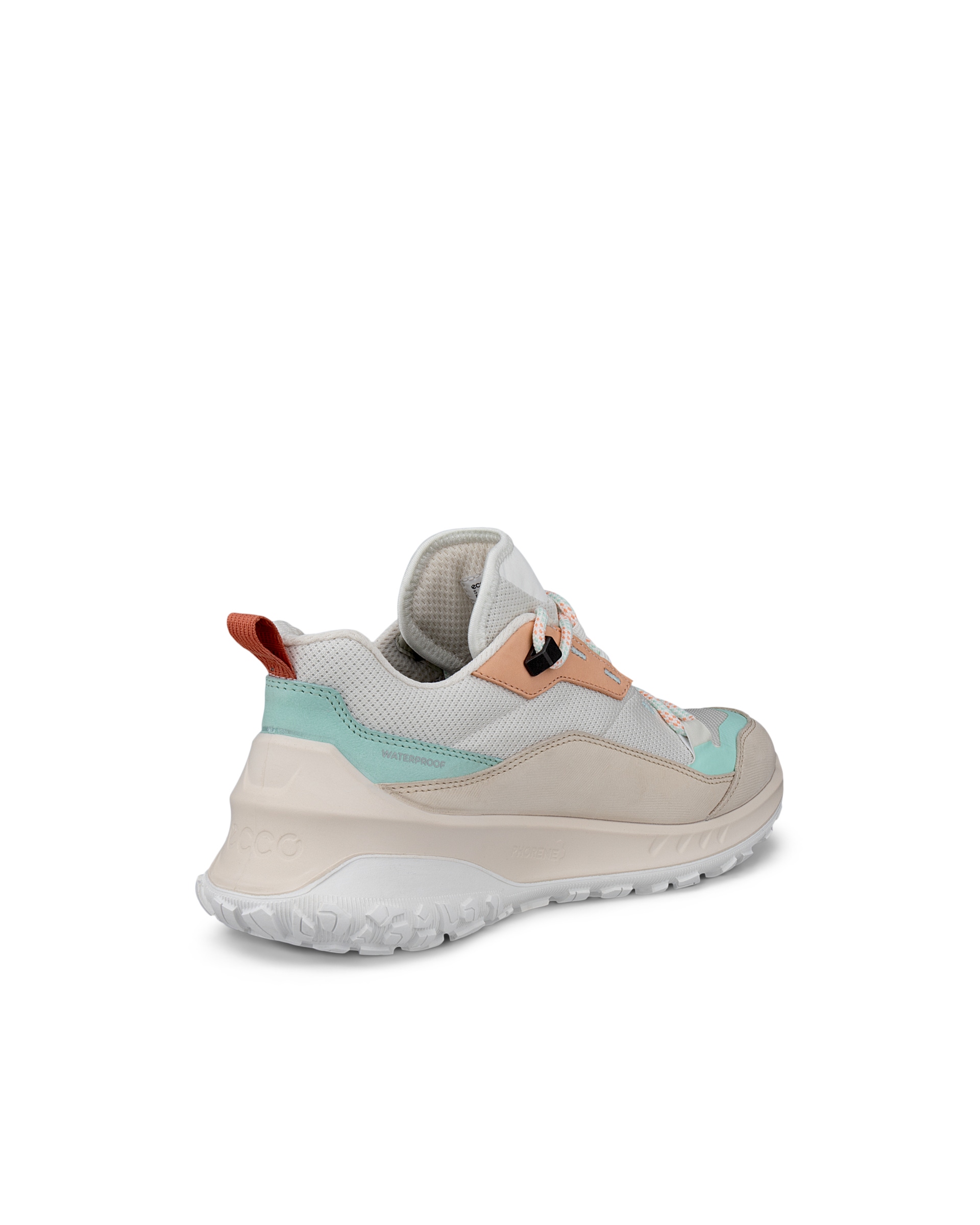 Zapatillas de senderismo de nobuk impermeables ECCO® ULT-TRN para mujer - Blanco - Back