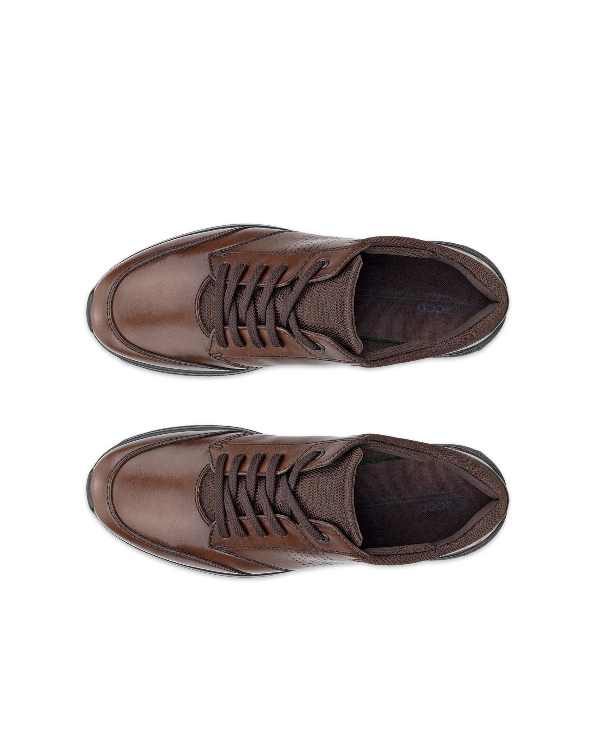 Sapatos atacadores couro homem ECCO® Irving - Castanho - Top left pair