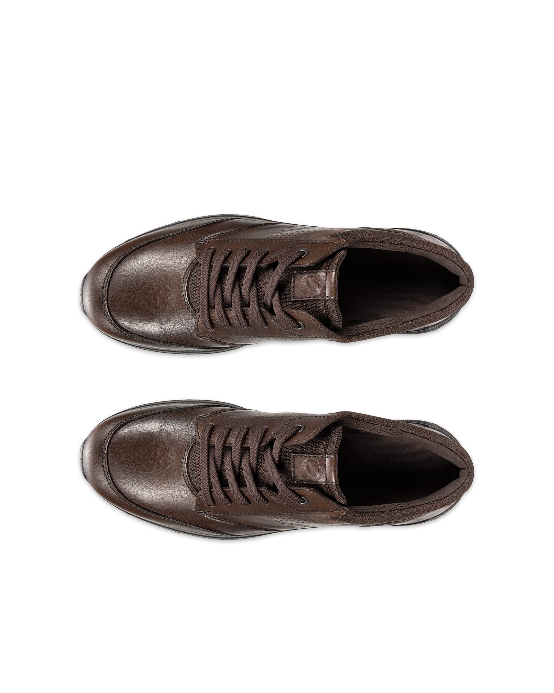 Męskie skórzane buty sznurowane ECCO® IRVING - Brązowy - Outside