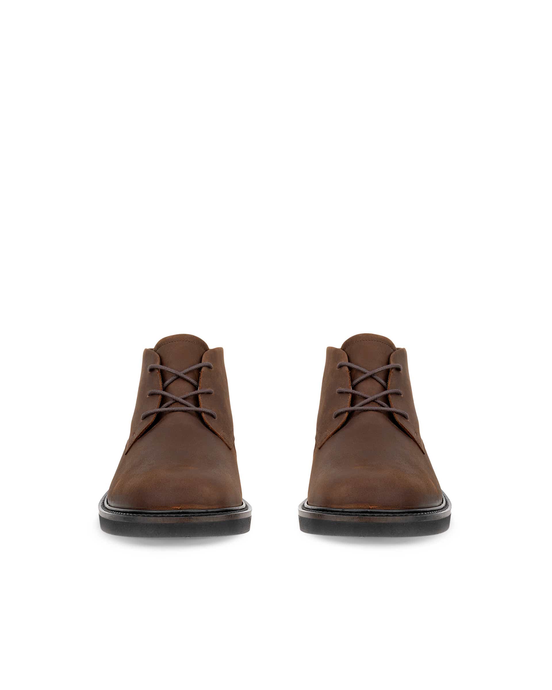 Men's ECCO® Metropole London Nubuck Chukka Boot - Brown - Front pair
