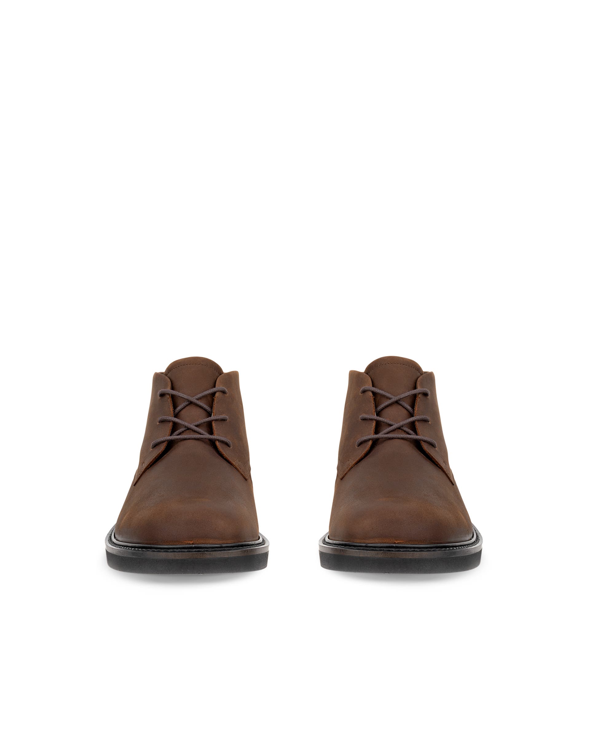 Men's ECCO® Metropole London Nubuck Chukka Boot - Brown - Front pair
