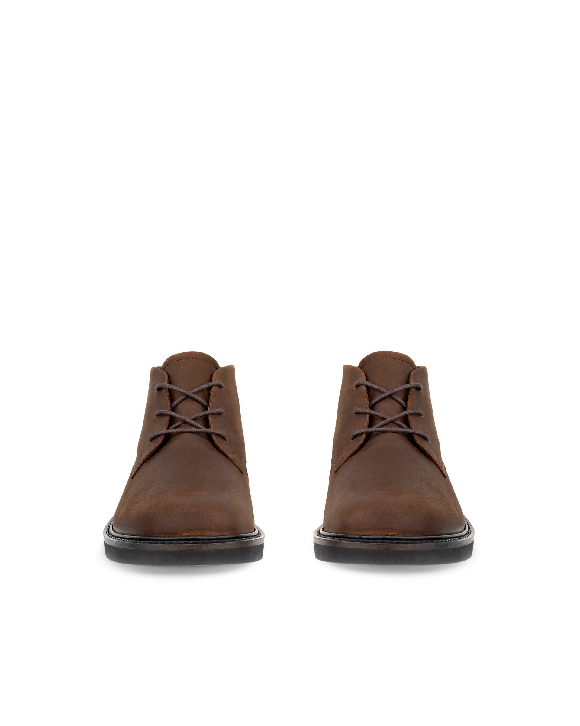 Men's ECCO® Metropole London Nubuck Chukka Boot - Brown - Front pair