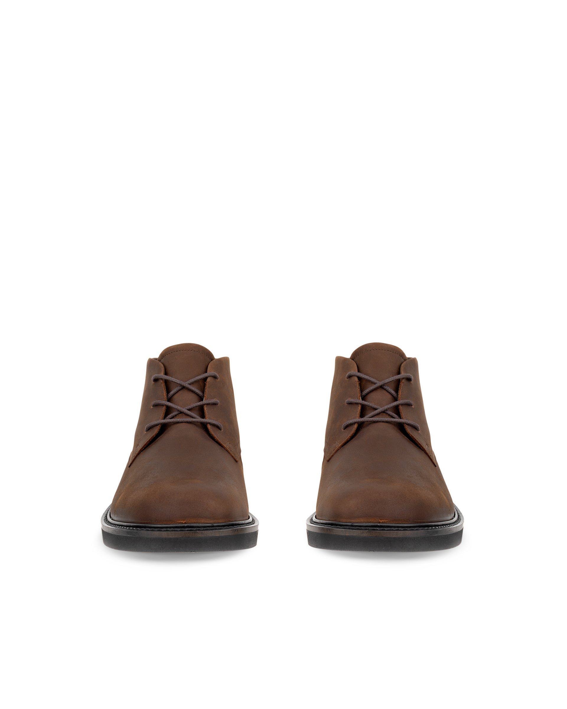 Men's ECCO® Metropole London Nubuck Chukka Boot - Brown - Front pair
