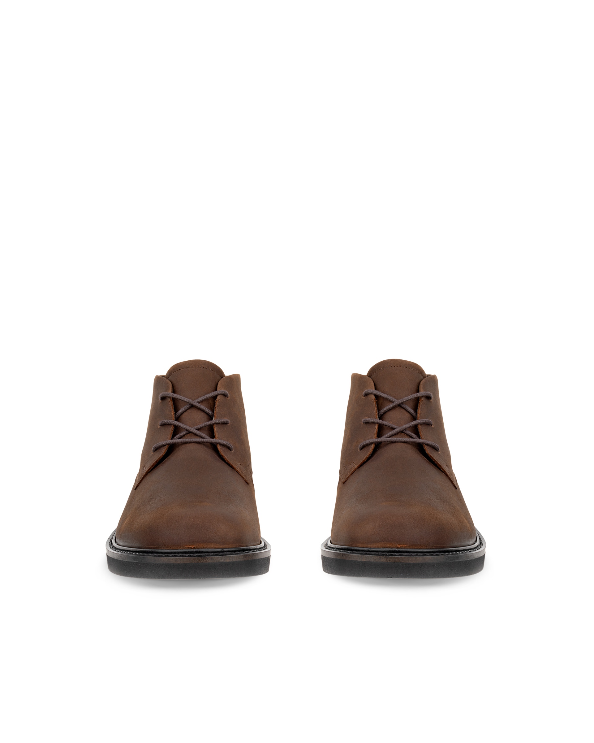 Men's ECCO® Metropole London Nubuck Chukka Boot - Brown - Front pair