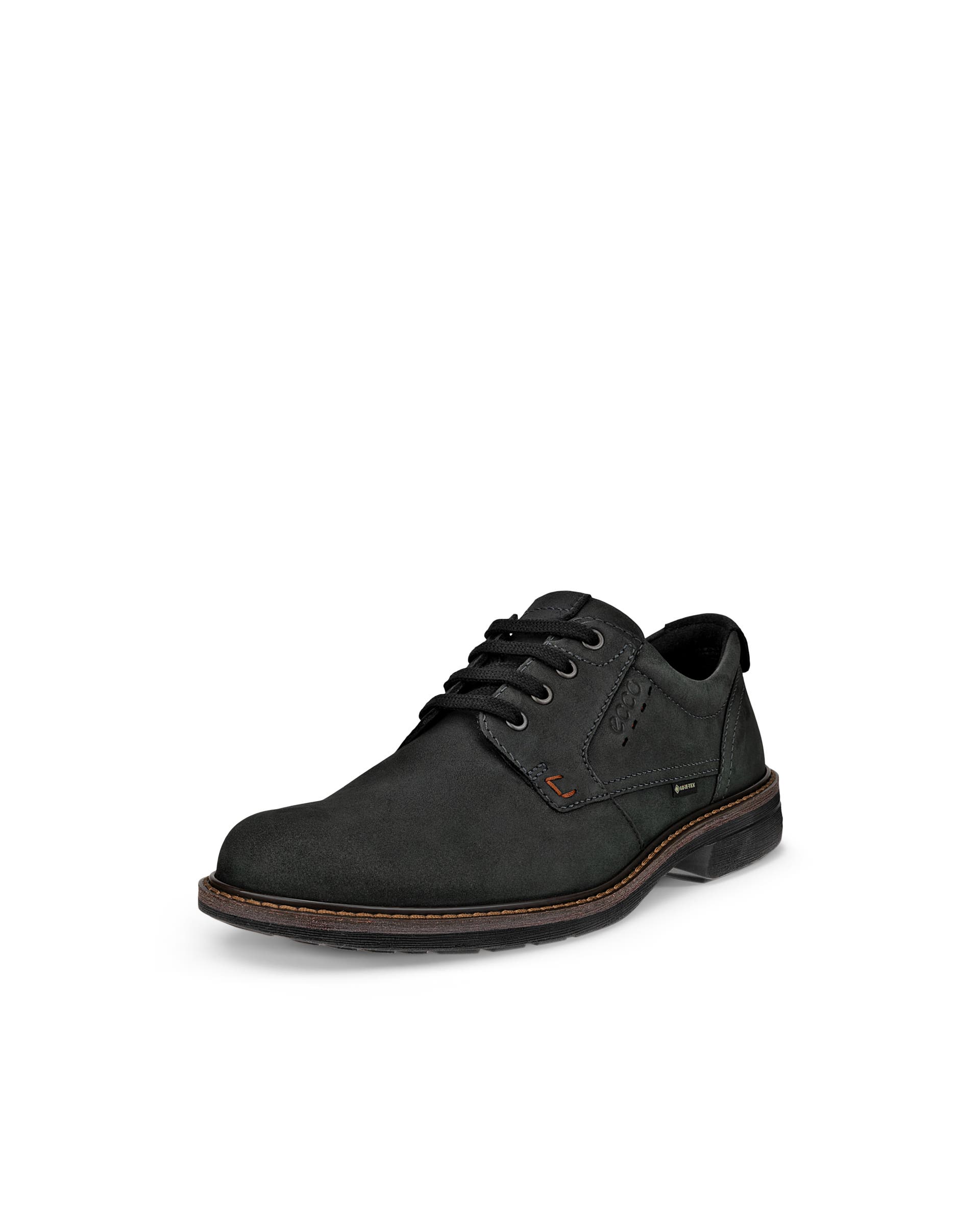 Men's ECCO® Turn Nubuck Gore-Tex Derby Shoe - Black - Main