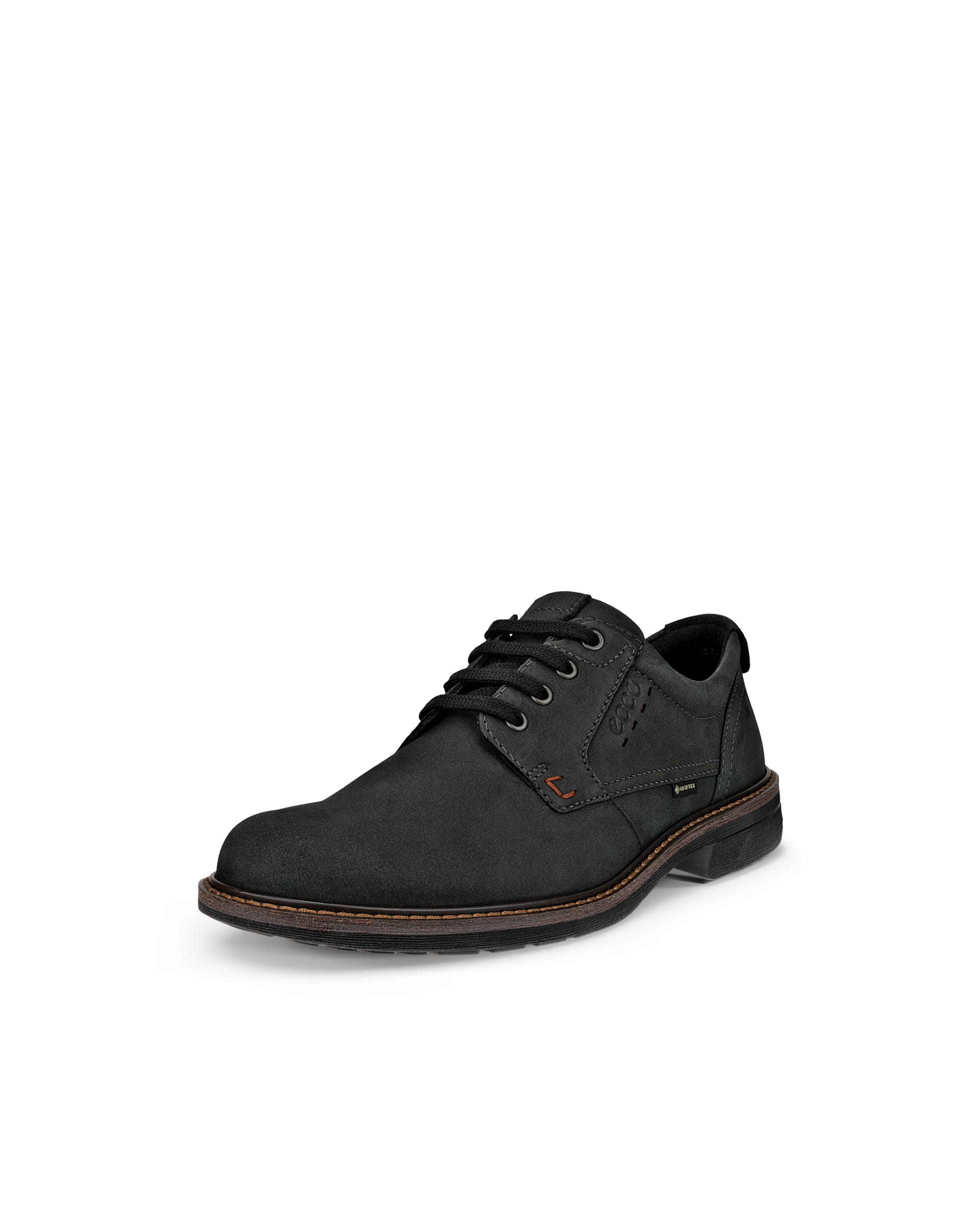 Men's ECCO® Turn Nubuck Gore-Tex Derby Shoe - Black - Main