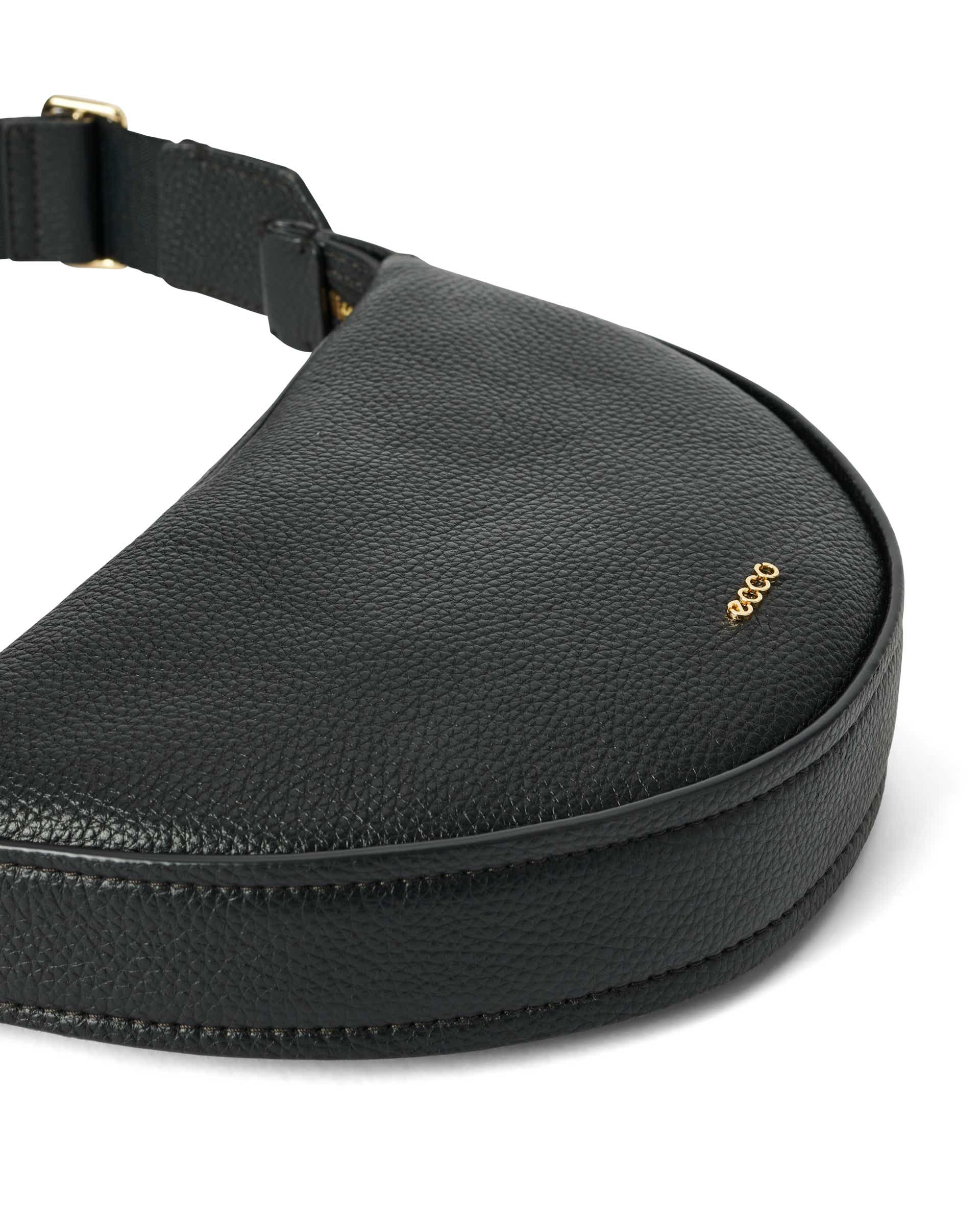ECCO® Fortune Bag kožna torba na jedno rame - Crna - Detail-2