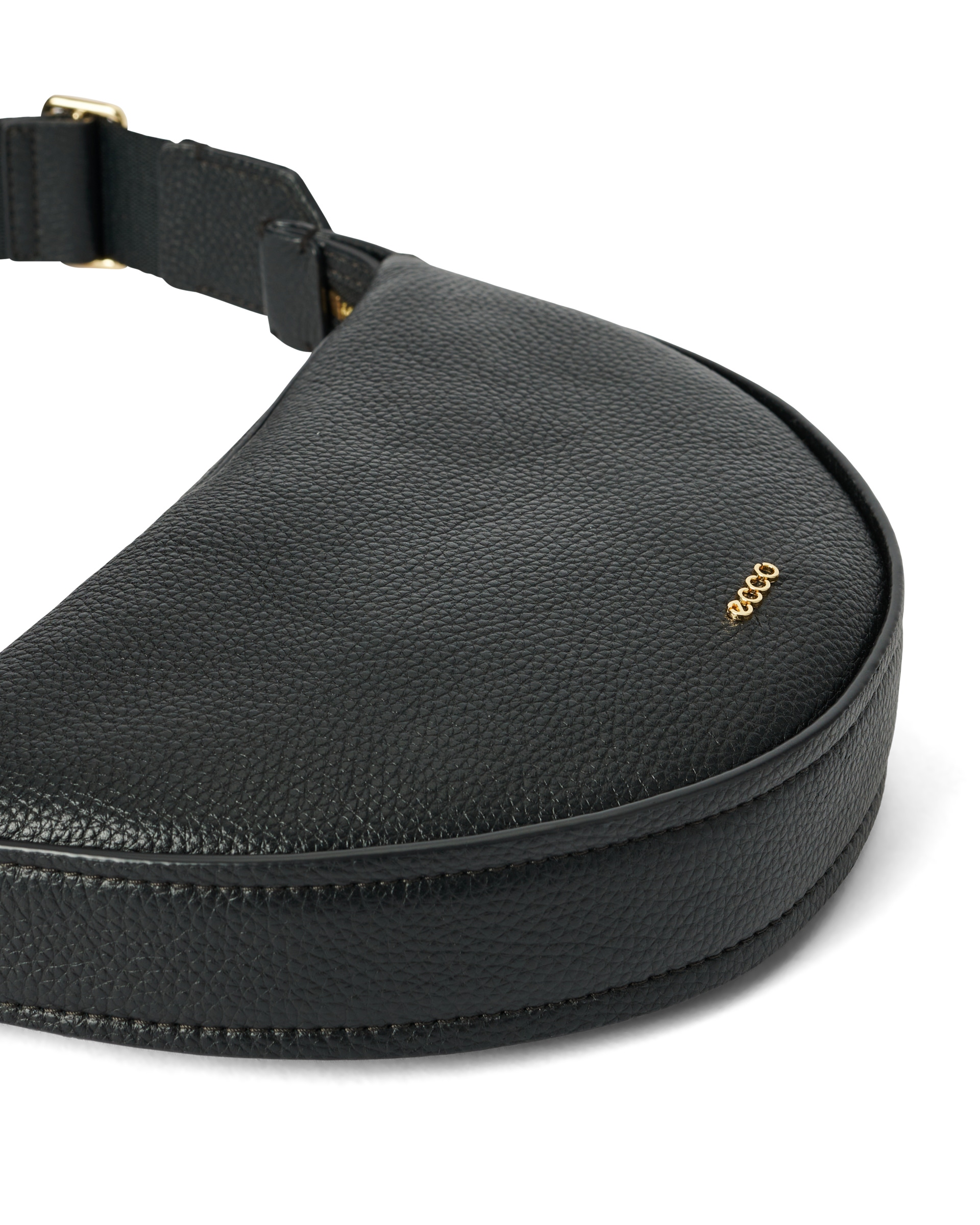 ECCO® Fortune Bag kožna torba na jedno rame - Crna - Detail-2
