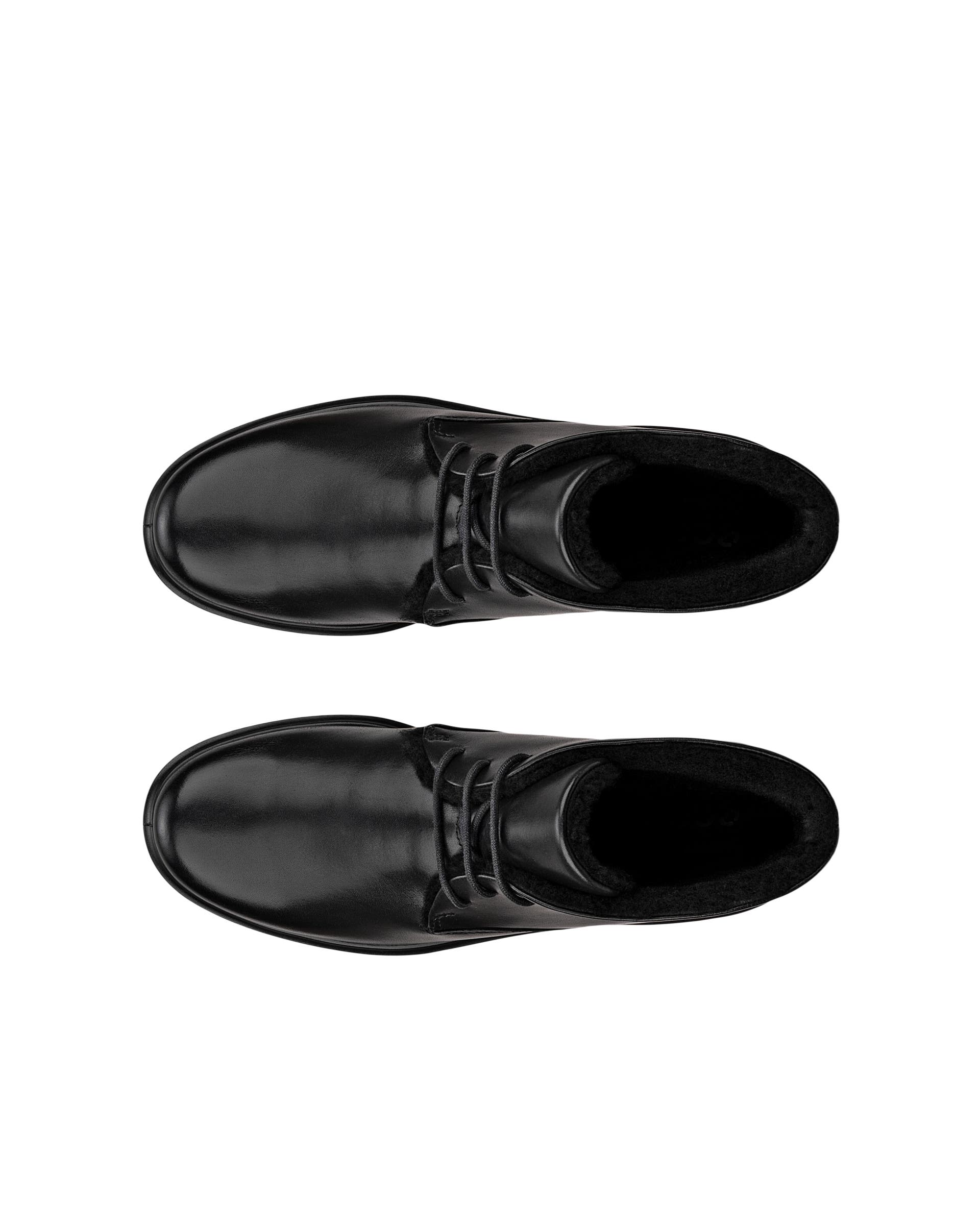 Damskie skórzane botki chukka ECCO® METROPOLE AMSTERDAM - Czarny - Top left pair