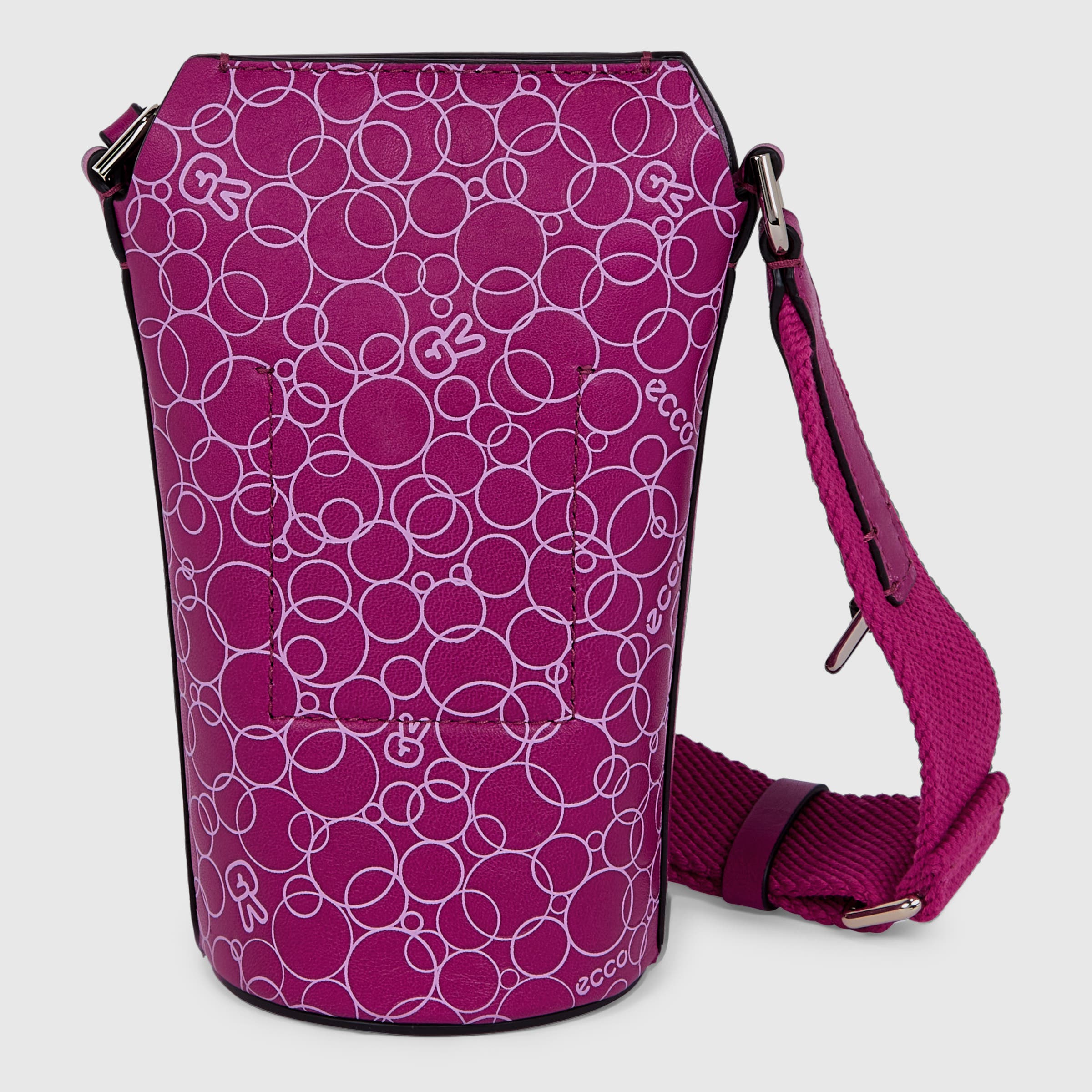 ECCO® Pot Leather Crossbody Bag - Purple - Back