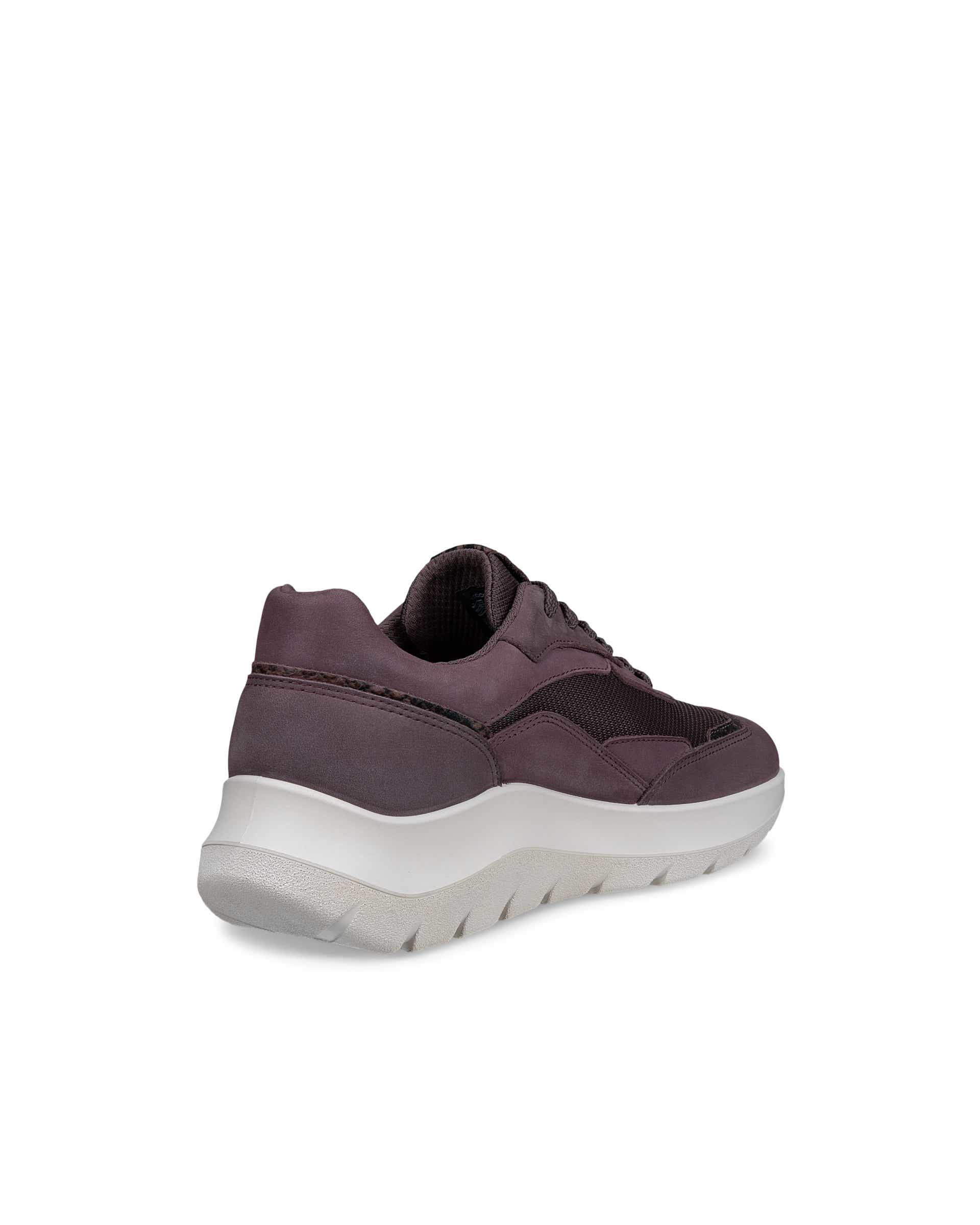 Women's ECCO® VALERIE Nubuck Trainer - Purple - Back