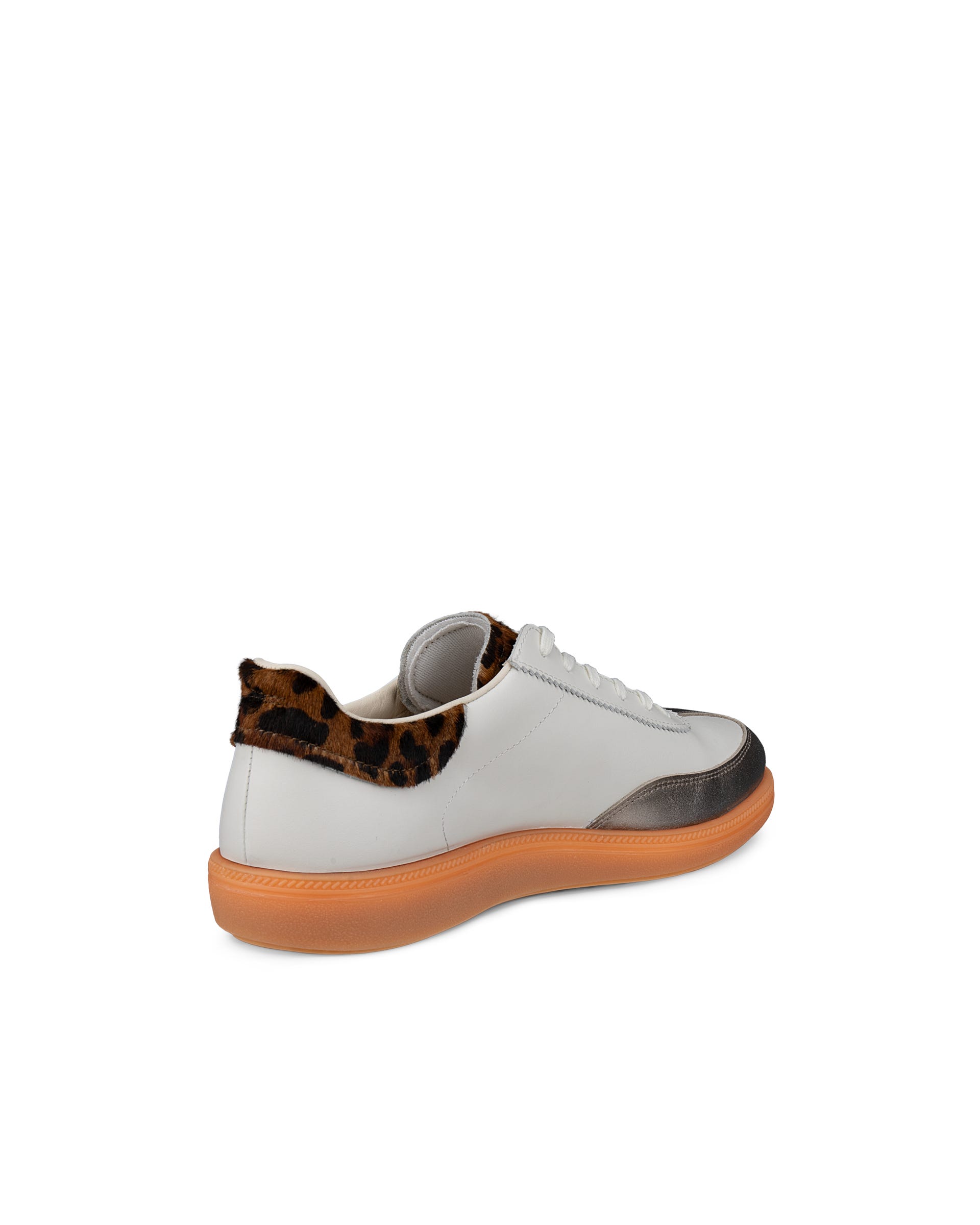 ECCO® SOFT 11 dames leren sneaker - Wit - Back