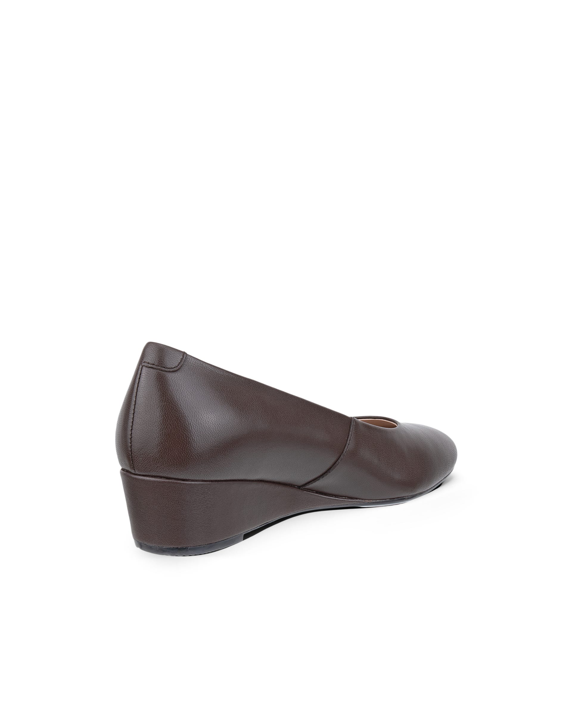ECCO® ELEVATE WEDGE escarpins en cuir à talon carré pour femme - Brun - Outside