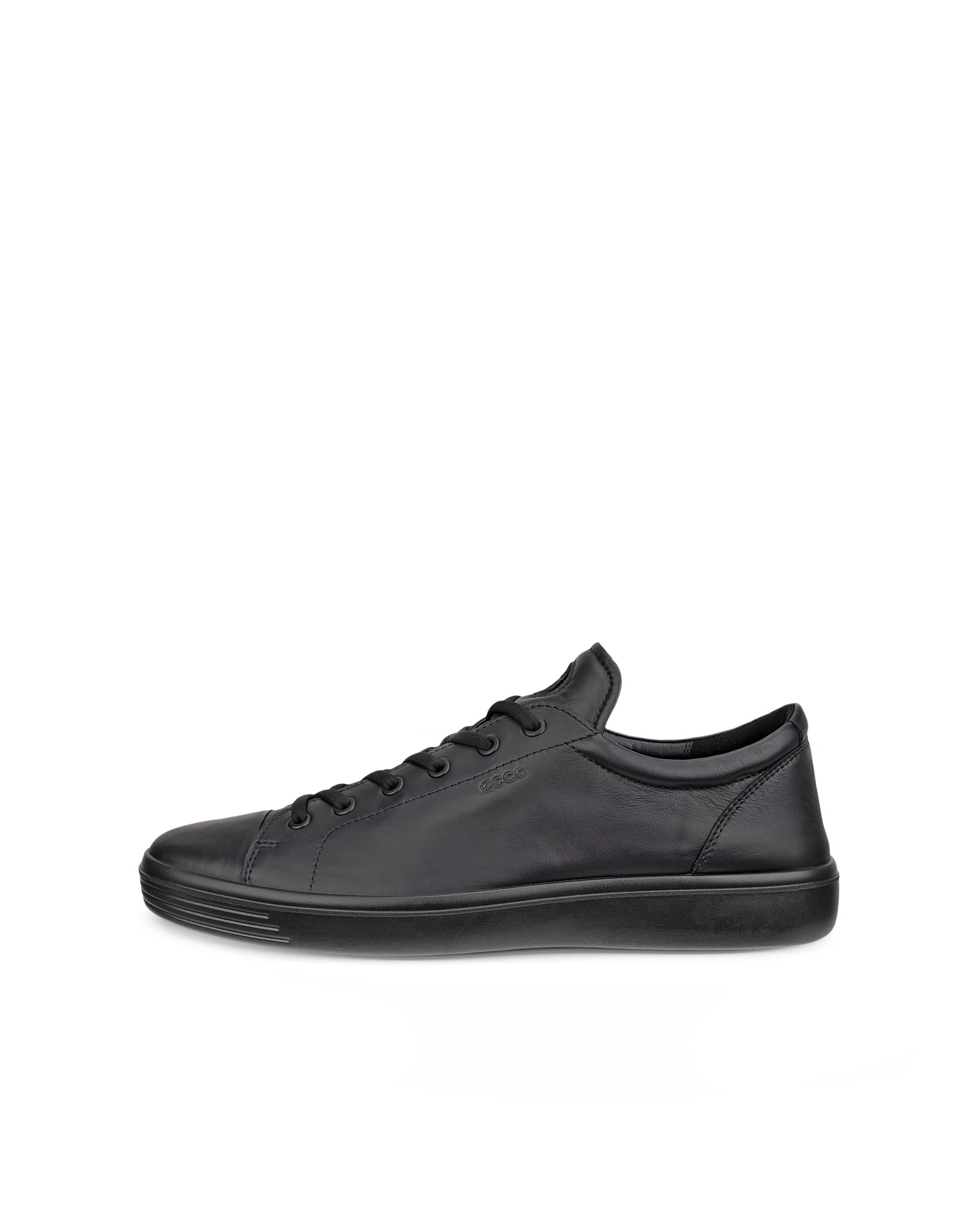 ECCO® SOFT CLASSIC Herren Ledersneaker - Schwarz - Outside