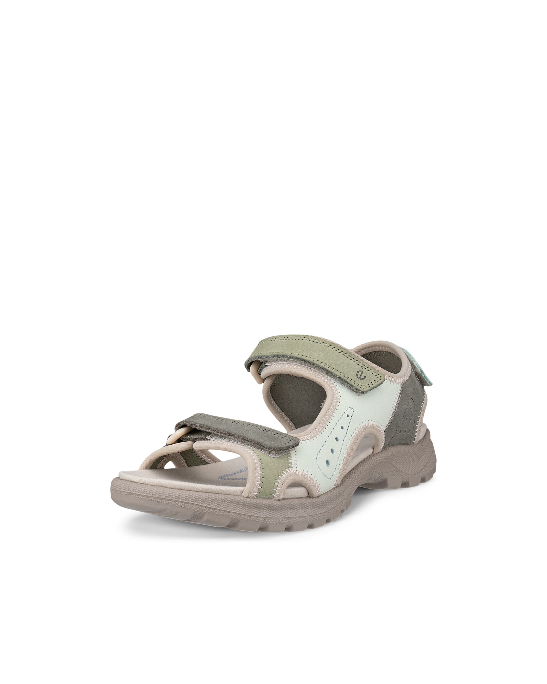 Sandalias con dos tiras de nobuk ECCO® ONROADS para mujer - Verde - Outside