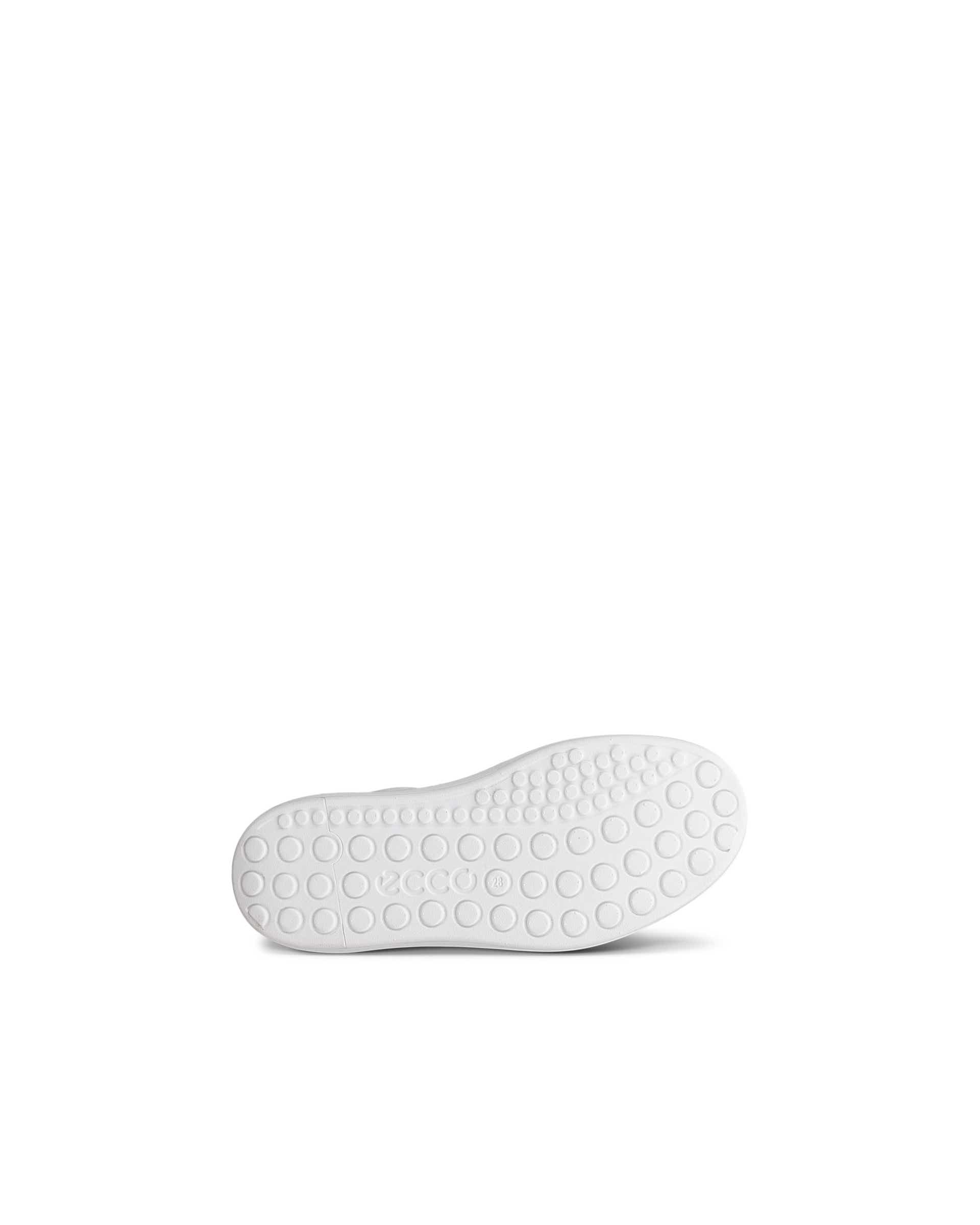 Basket en cuir ECCO® Soft 60 pour enfants - Blanc - Sole