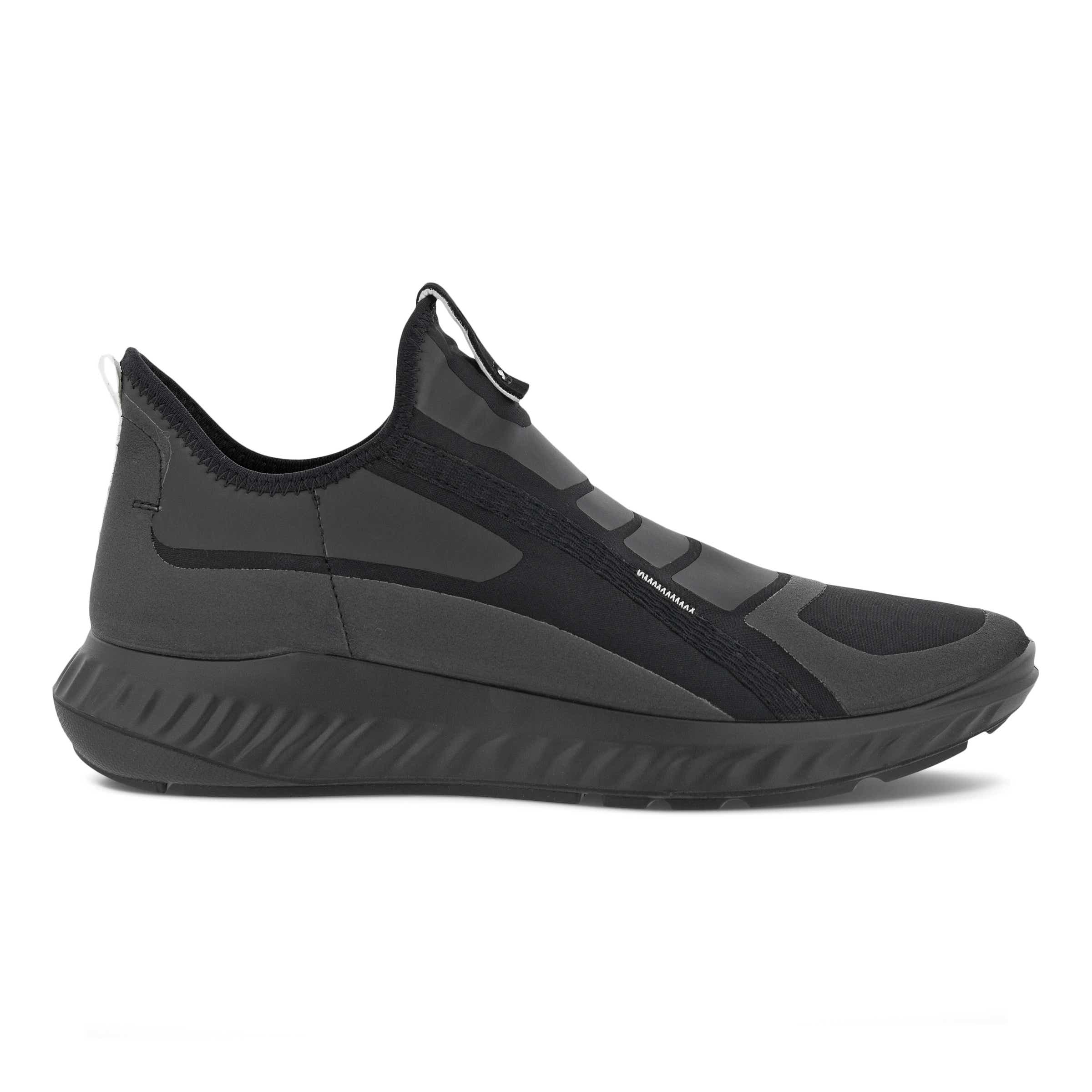 ECCO ATH 1F メンズ テキスタイルスリップオンスニーカー - ブラック - Outside