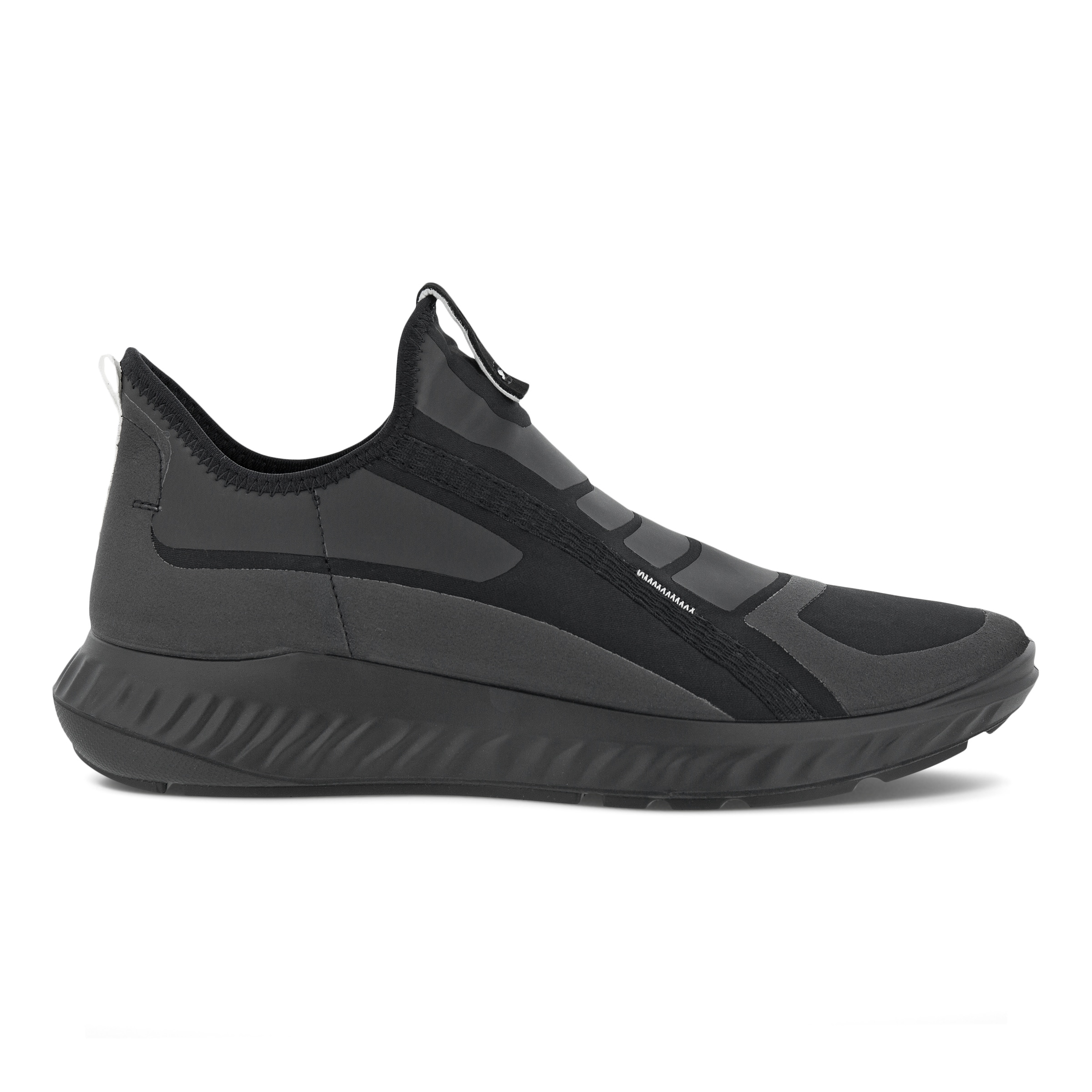 ECCO ATH 1F メンズ テキスタイルスリップオンスニーカー - ブラック - Outside