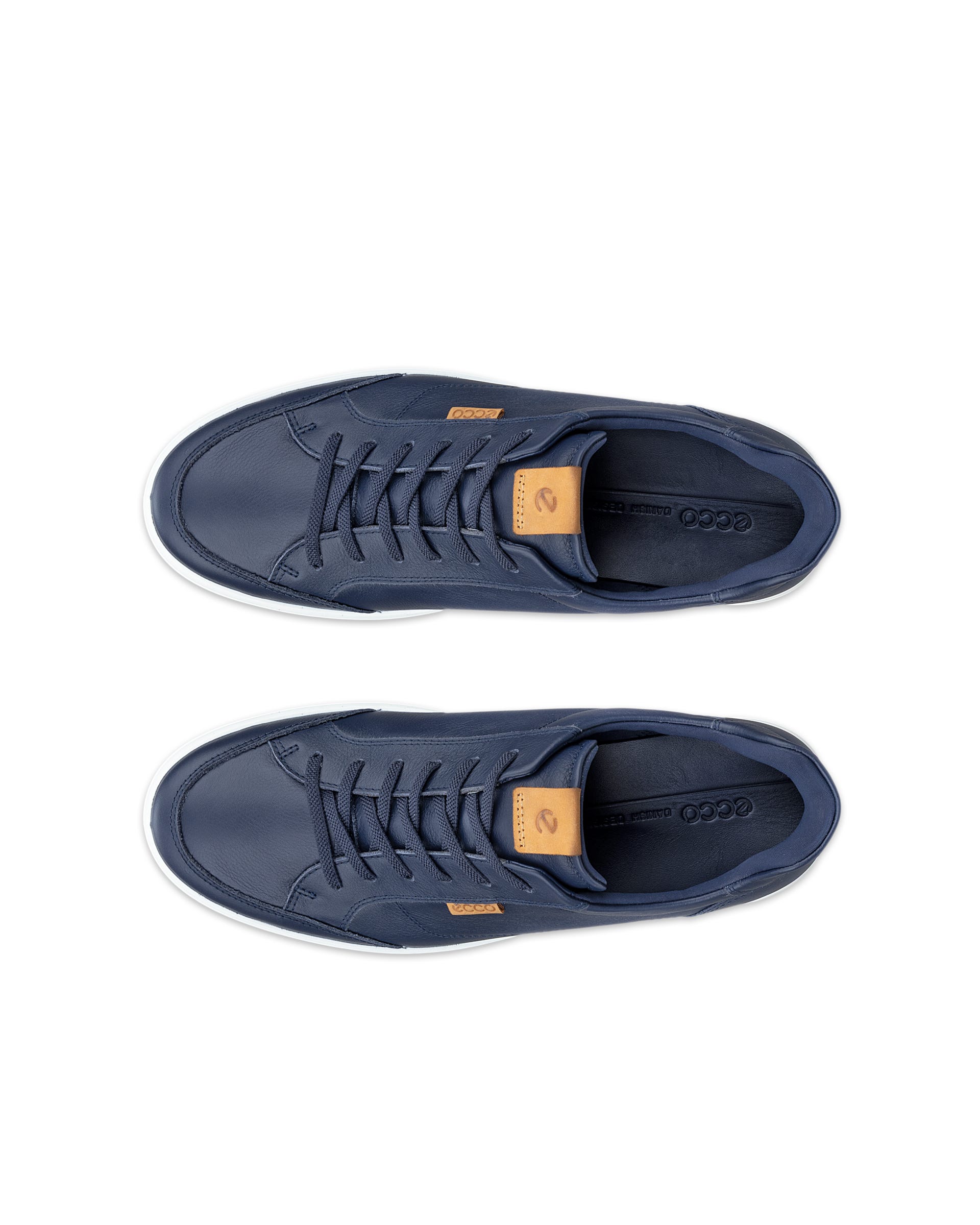 Miesten ECCO® SOFT 7 nahka tennari - Sininen - Top left pair