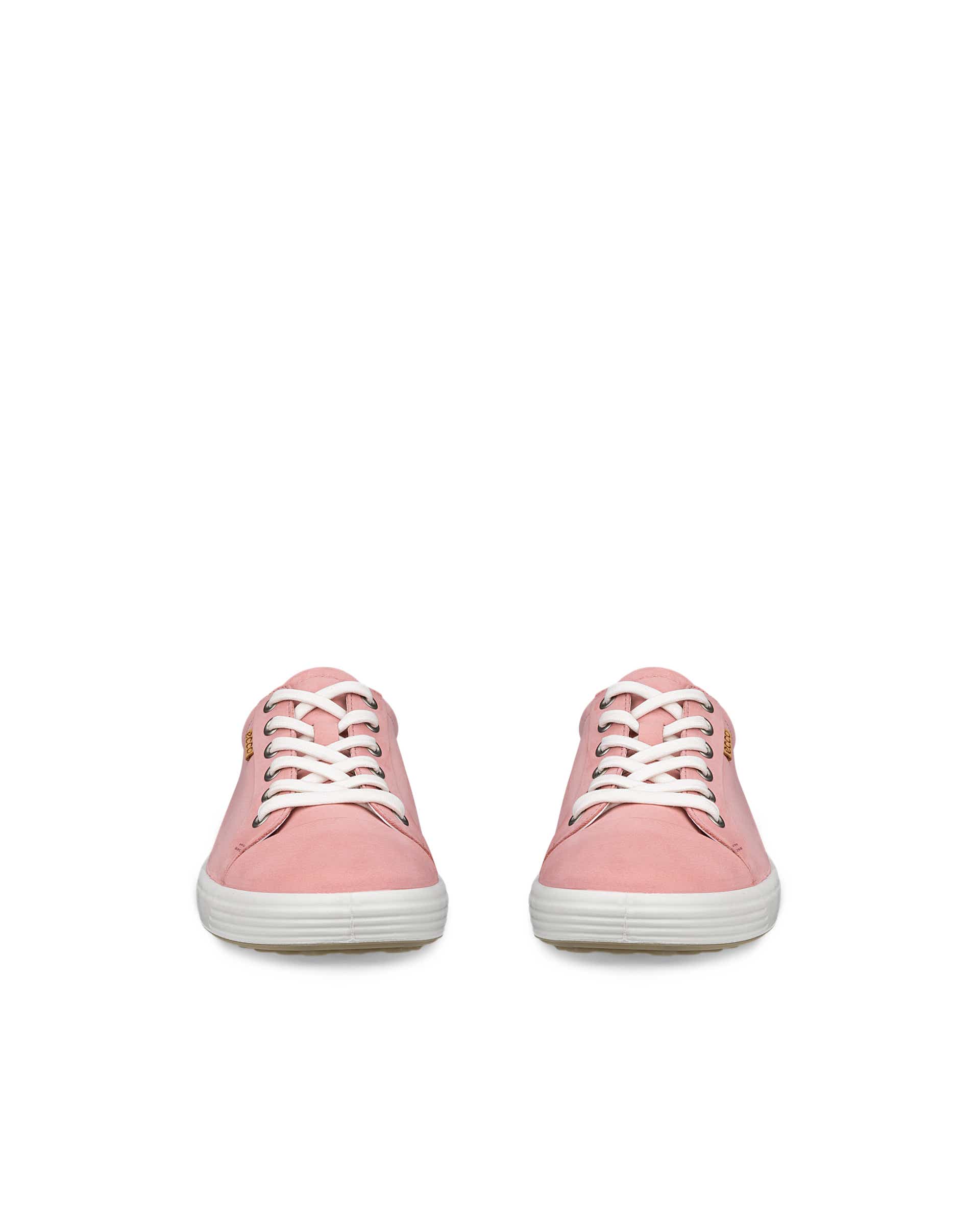 ECCO® Soft 7 Damen Sneaker aus Nubukleder - Rosa - Front pair