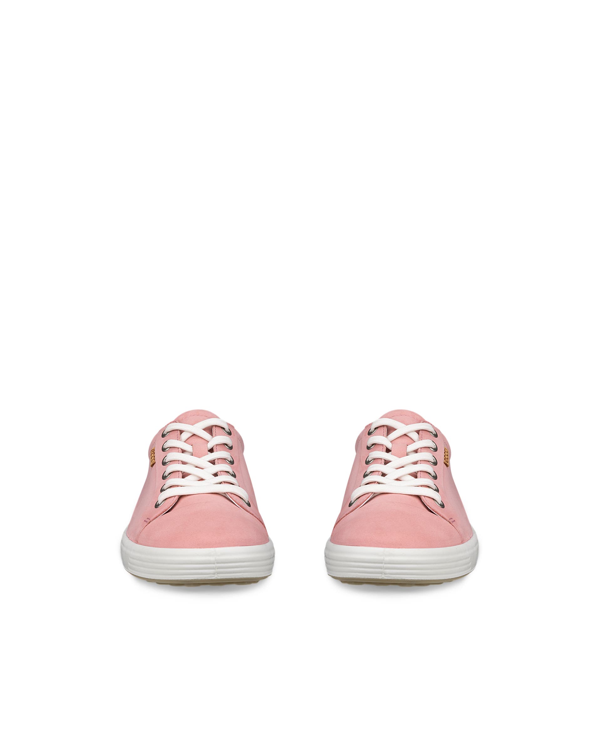 ECCO® Soft 7 Damen Sneaker aus Nubukleder - Rosa - Front pair
