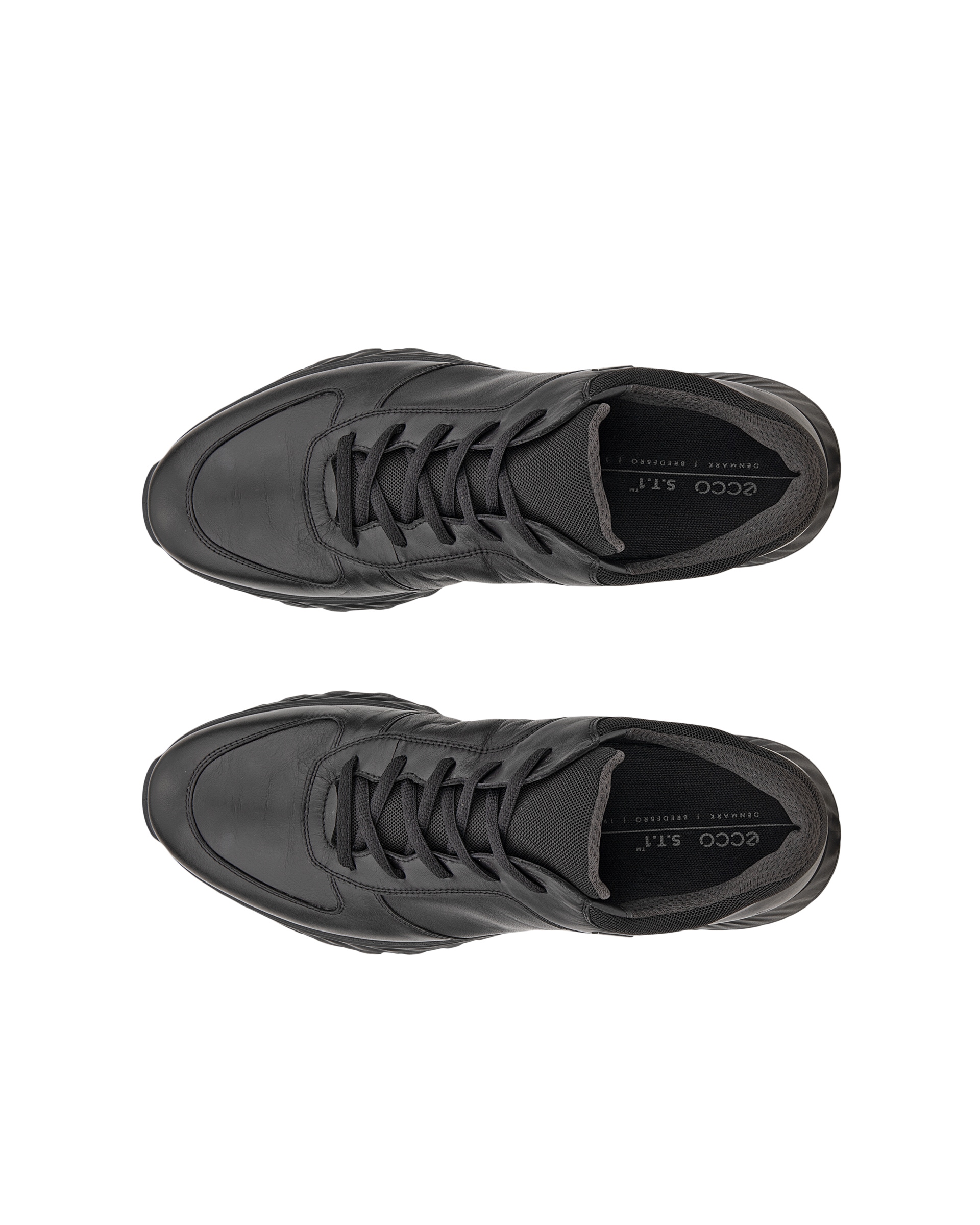 Pánské kožené outdoorové Gore-Tex tenisky ECCO® Exostride - Černá - Top left pair
