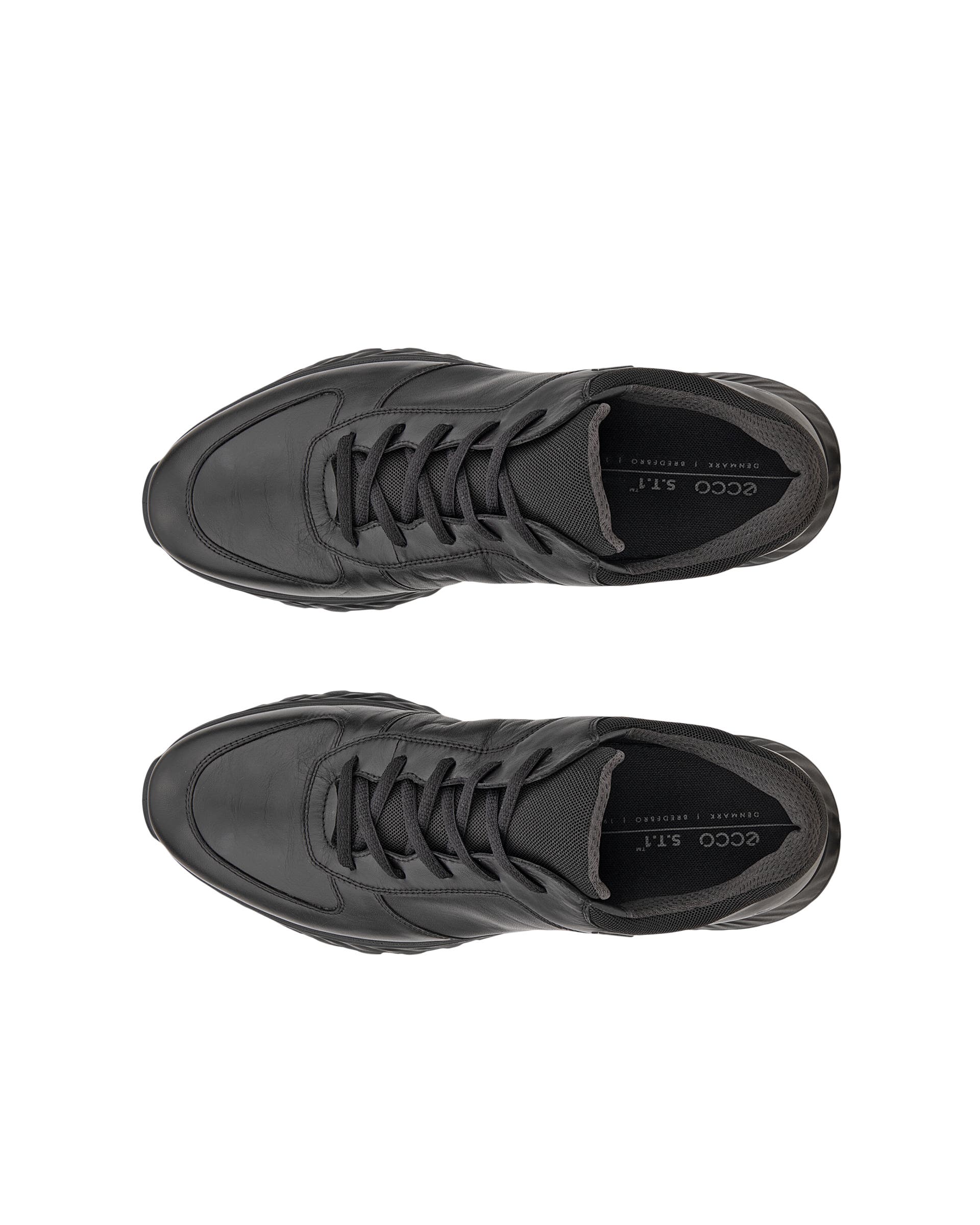 ECCO® Exostride Outdoor skinnsneaker med Gore-Tex herr - Svart - Top left pair