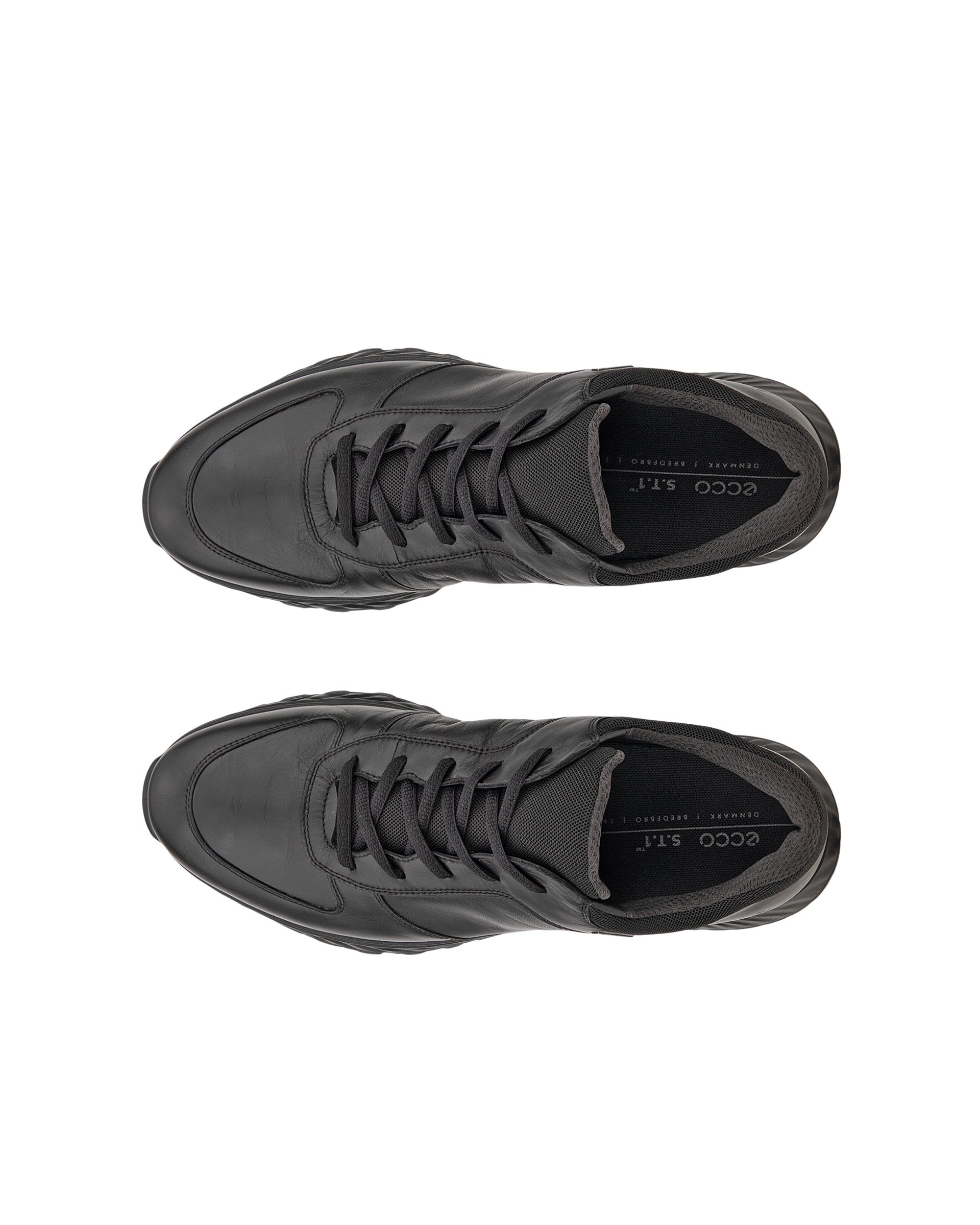 ECCO® Exostride Outdoor skinnsneaker med Gore-Tex herr - Svart - Top left pair