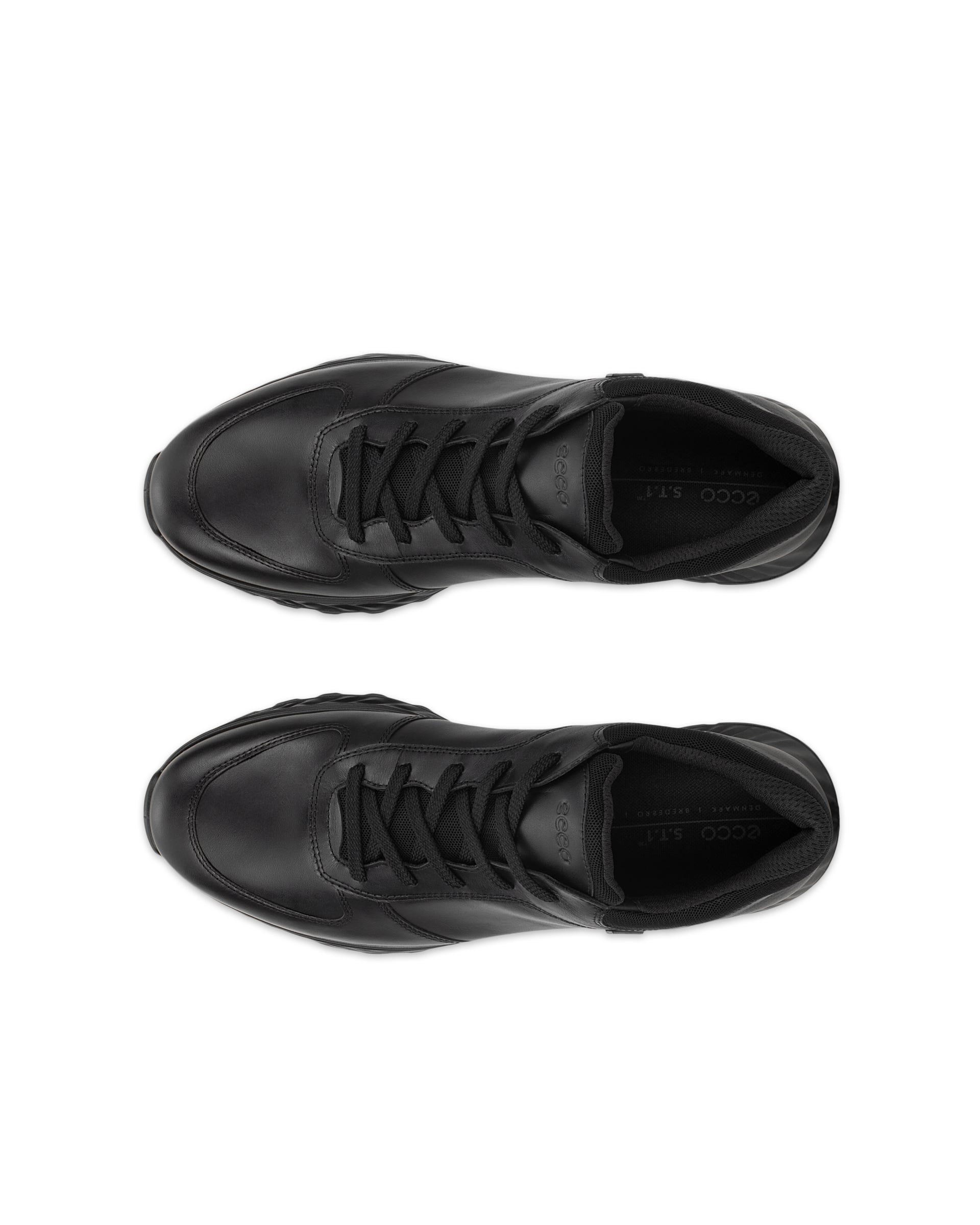 ECCO® EXOSTRIDE baskets de plein air en cuir Gore-Tex pour homme - Noir - Outside
