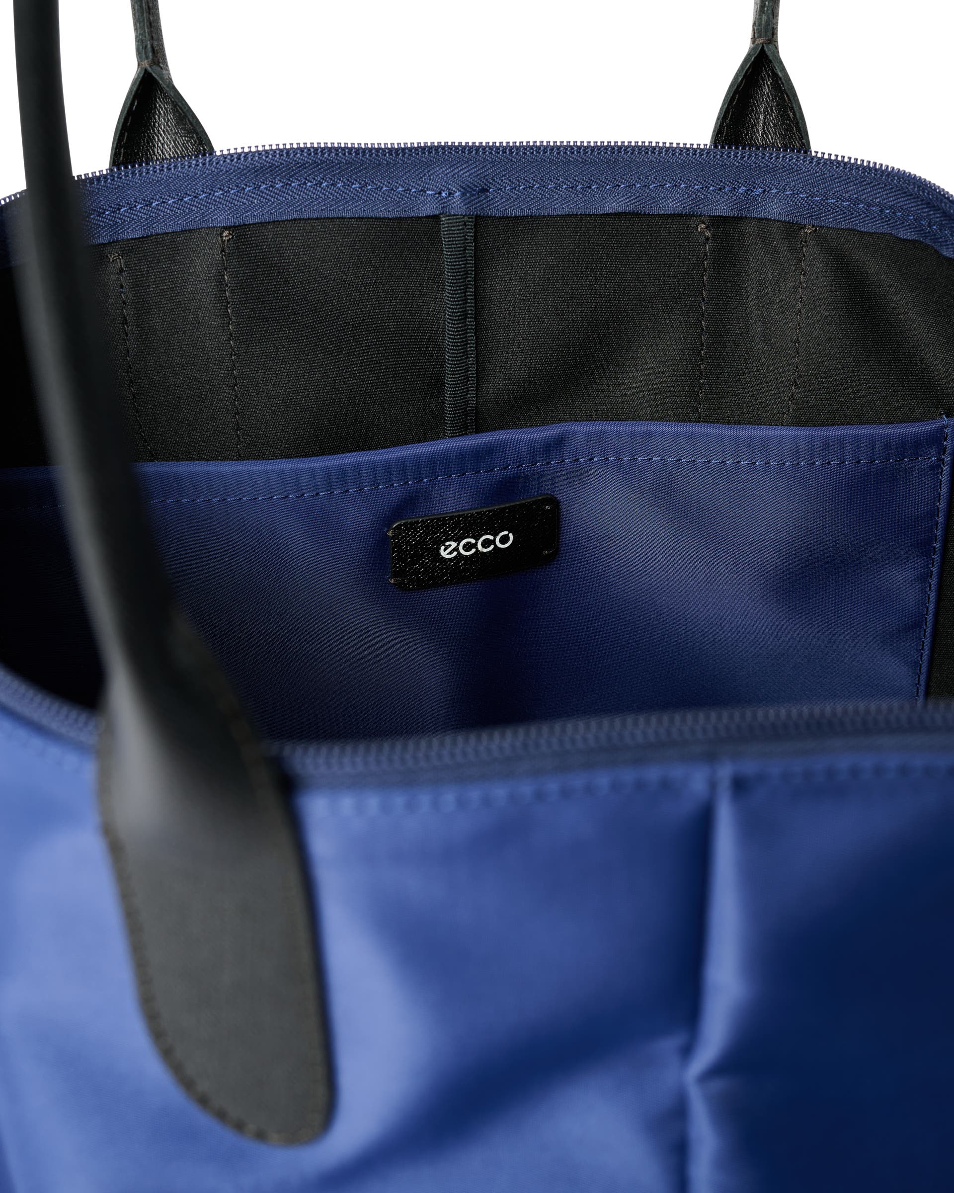 ECCO® Tote Leather Tote Bag - Blue - Inside