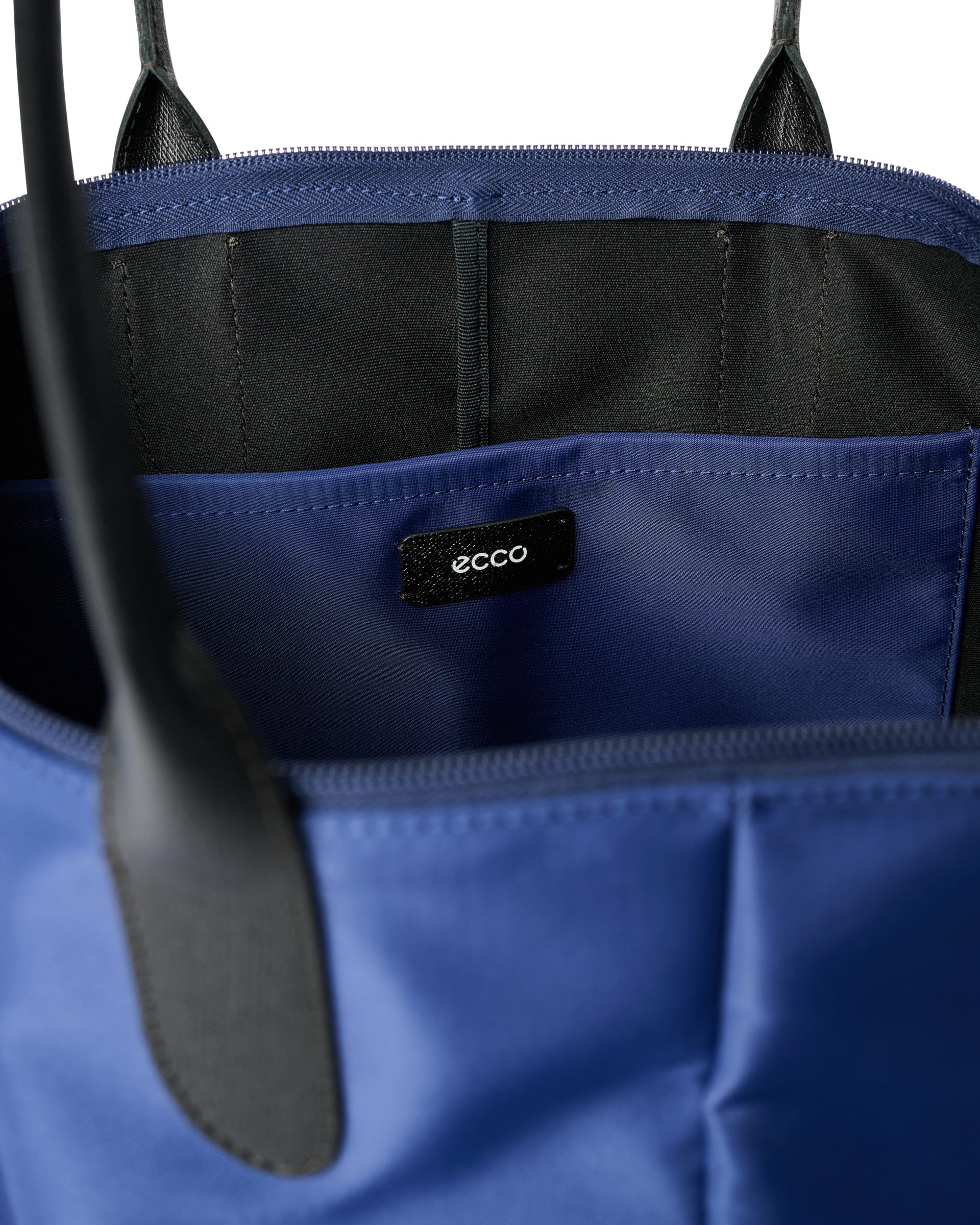 ECCO® Tote Leather Tote Bag - Blue - Inside