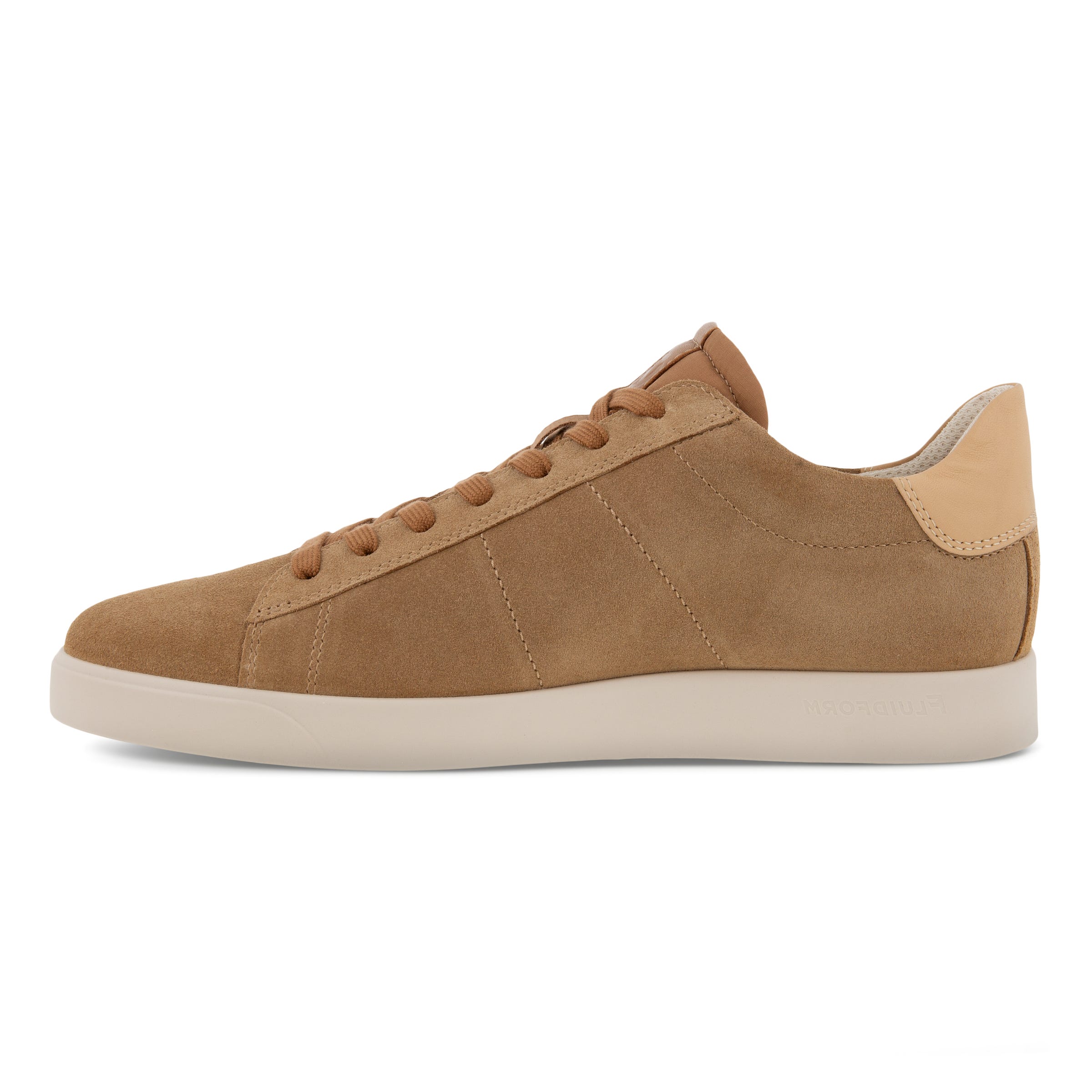 Men's ECCO® Street Lite Suede Sneaker - Brown - Inside