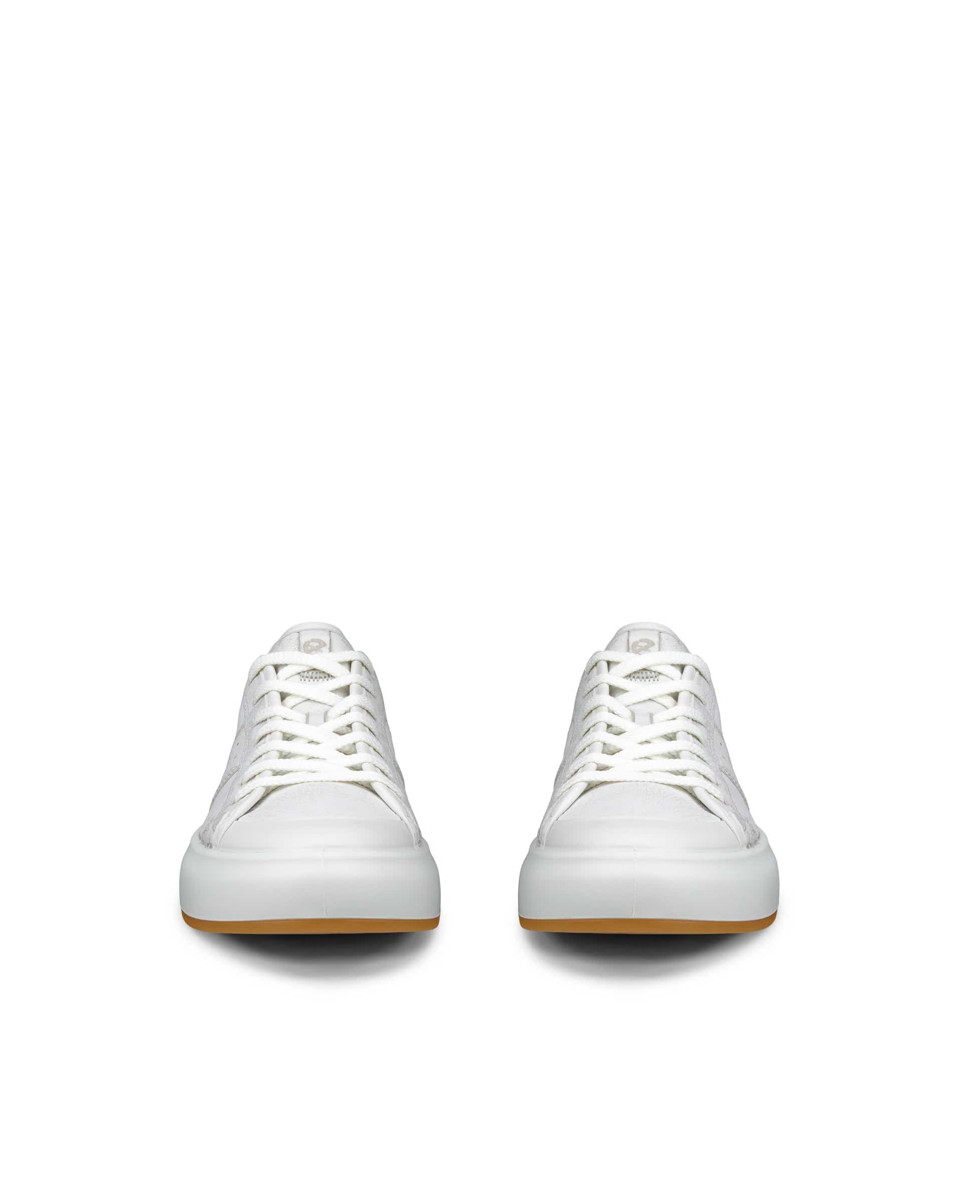 ECCO® Street Ace Dames leren sneaker - Grijs - Front pair