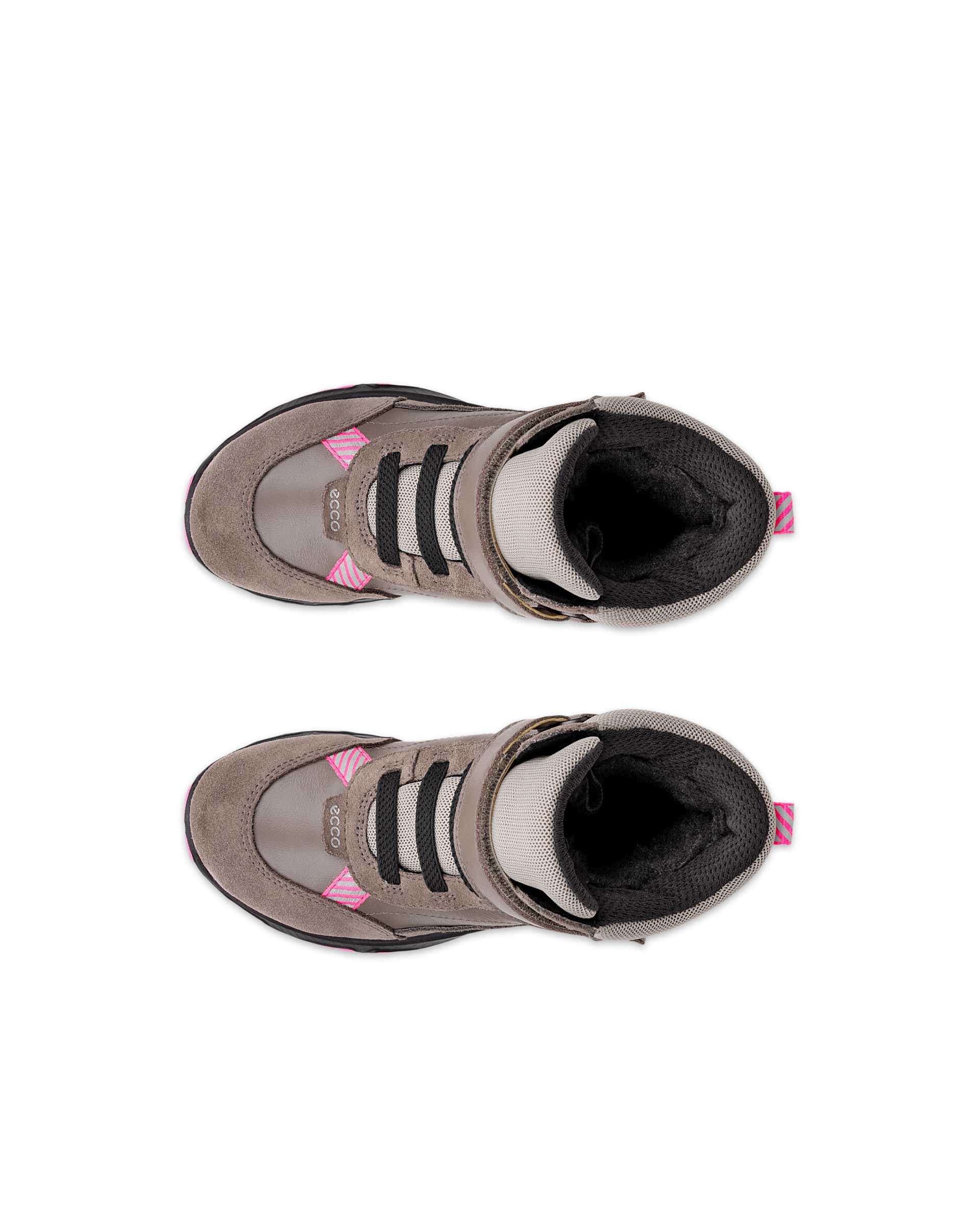 ECCO® RECEPTOR XP K vinterstøvle i vandtæt i ruskind til børn - Grå - Top left pair