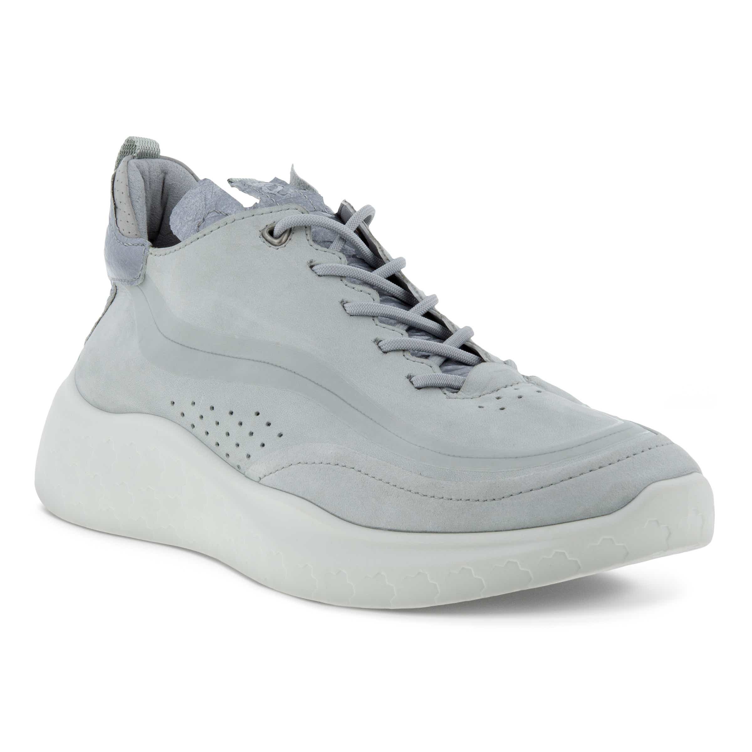 Women's ECCO® Therap Leather Sneaker - Grey - Main