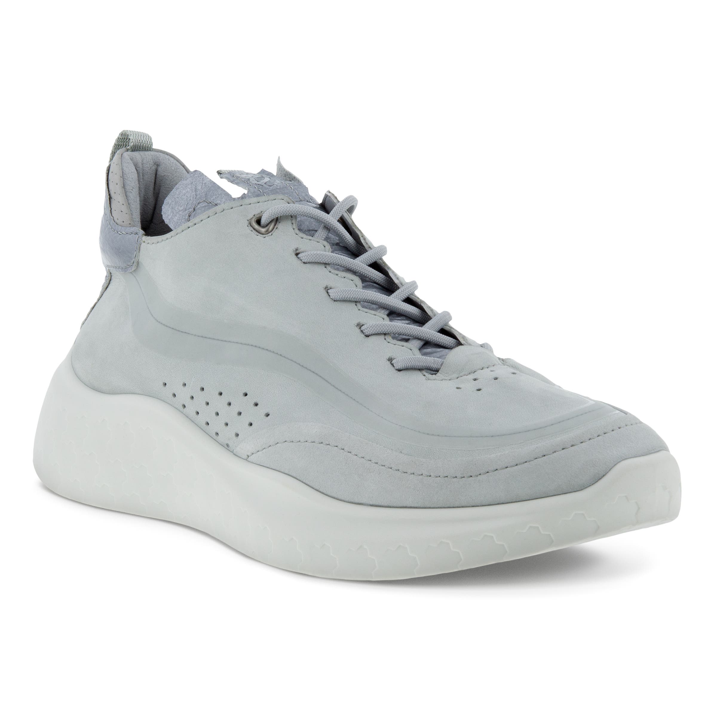 Women's ECCO® Therap Leather Sneaker - Grey - Main