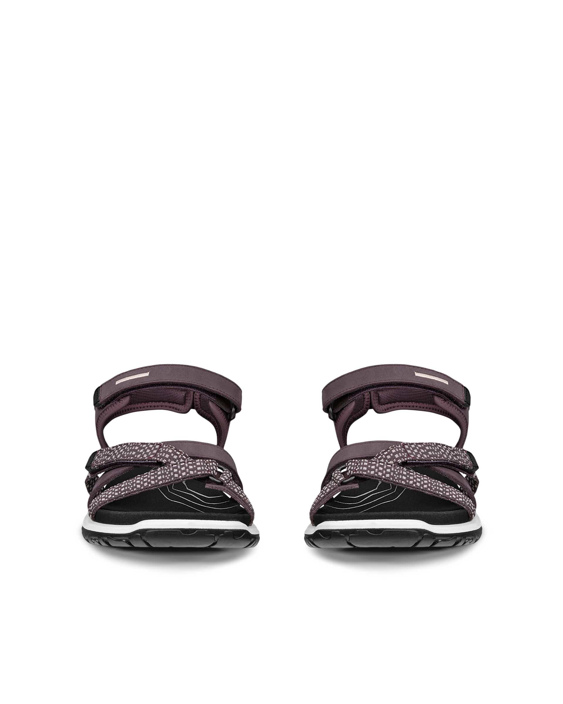 Damskie nubukowe sandały outdoor ECCO® OFFROAD ROAM - Fioletowy - Front pair