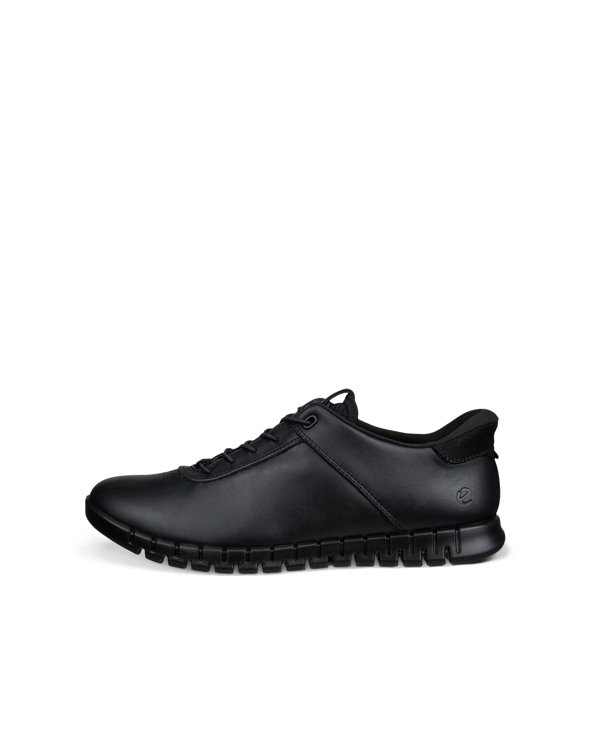 ECCO® GRUUV LITE Damen Lederschnürschuh - Schwarz - Outside