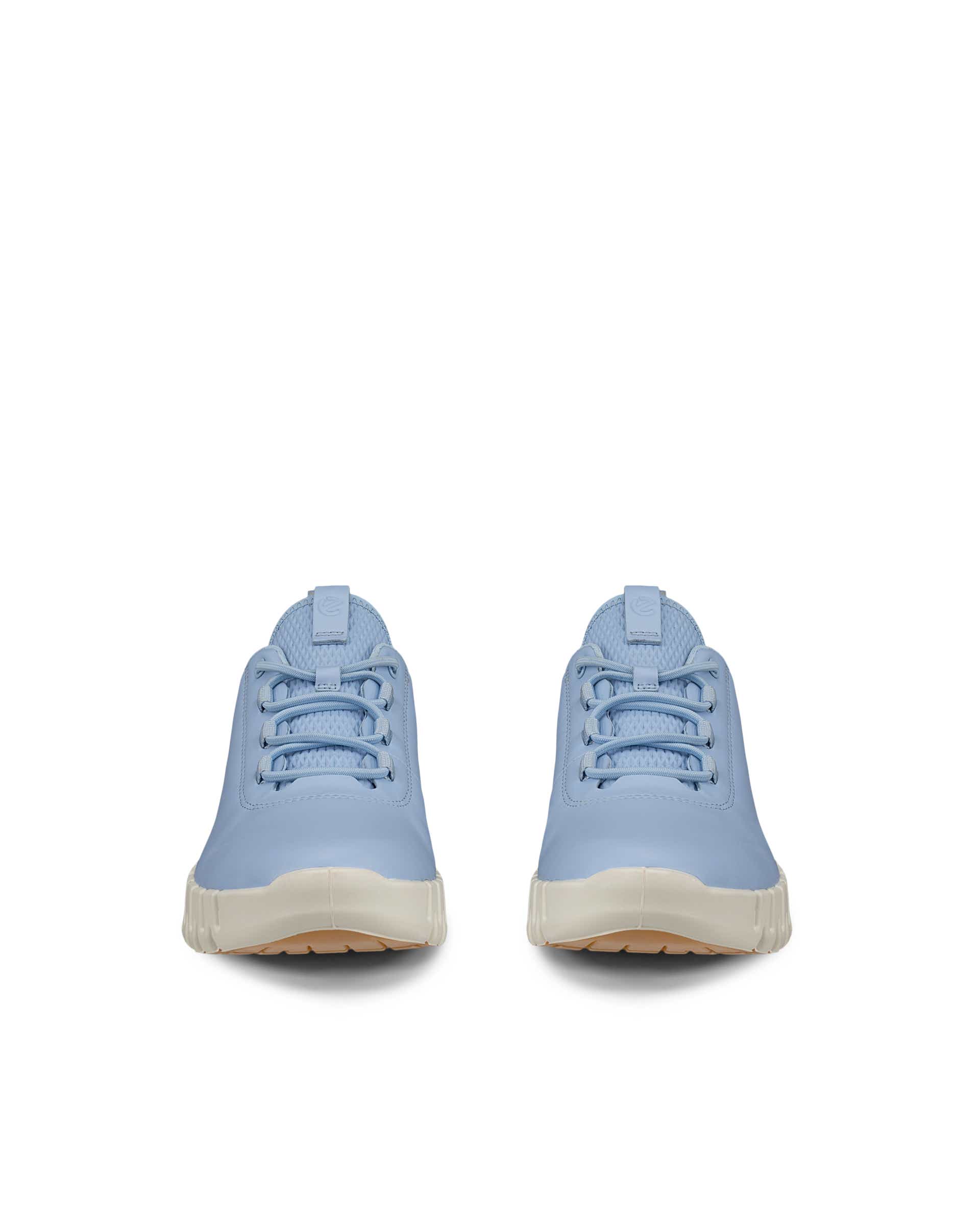 Women's ECCO® Gruuv Leather Sneaker - Blue - Front pair