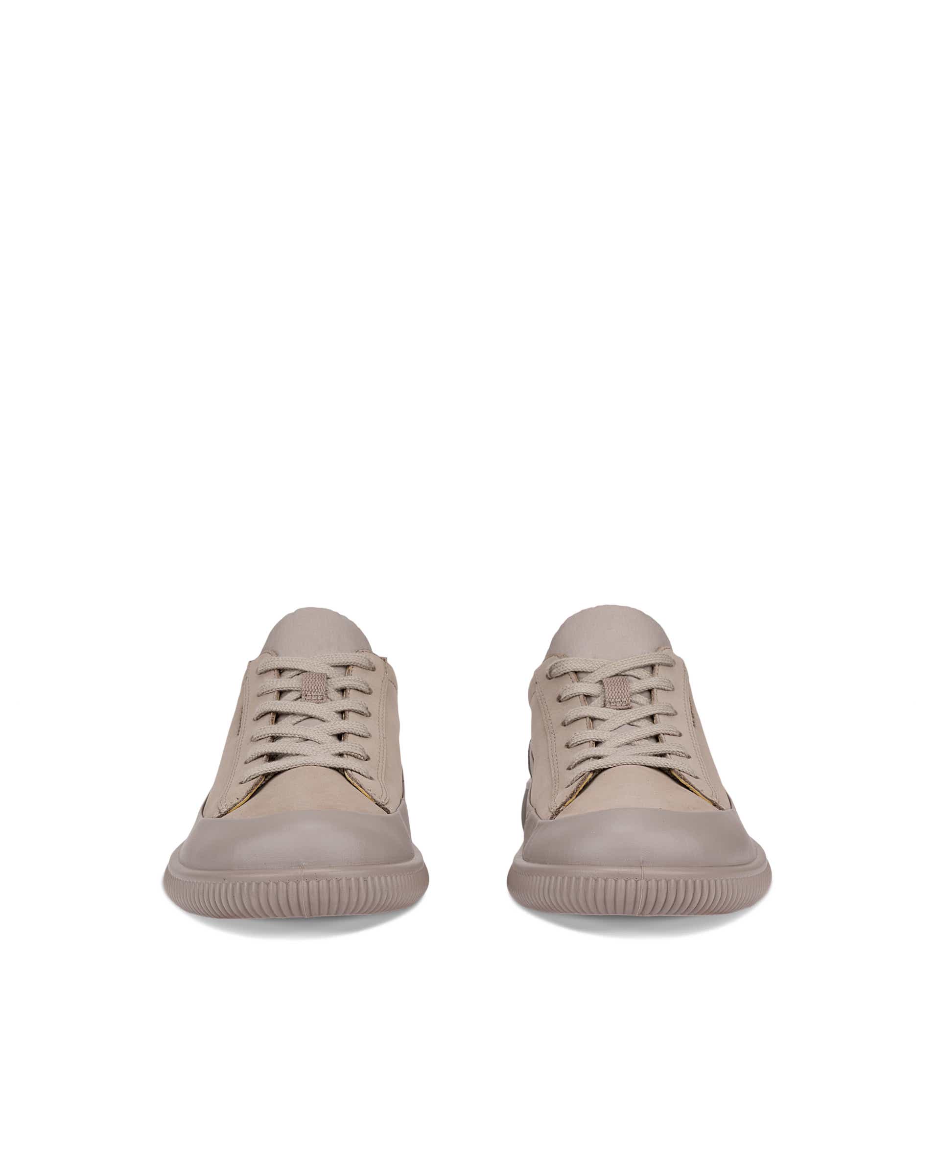 ECCO® SOFT ZERO Damen Wasserdichte Nubuklederschuh - Grau - Front pair