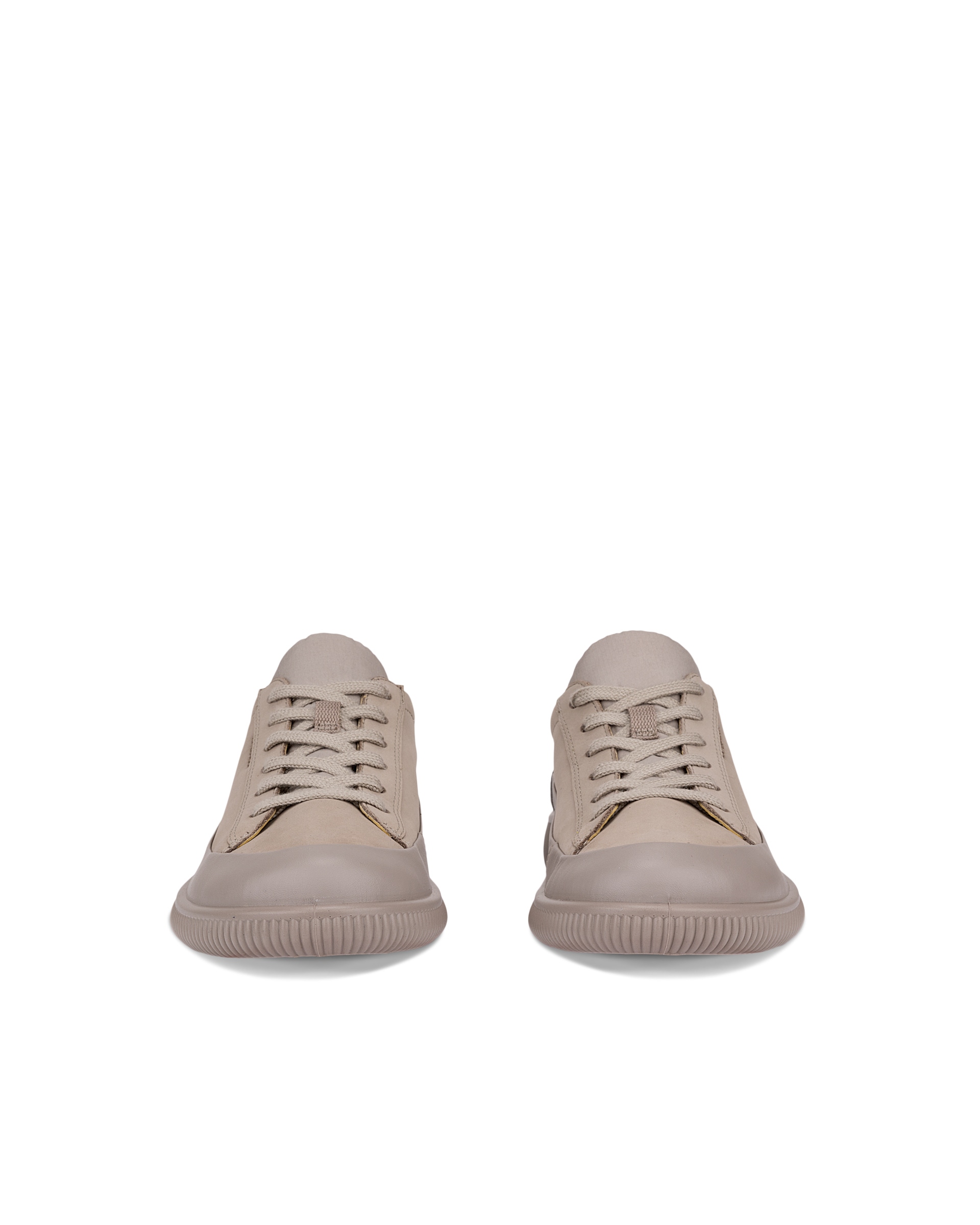 ECCO® SOFT ZERO Damen Wasserdichte Nubuklederschuh - Grau - Front pair