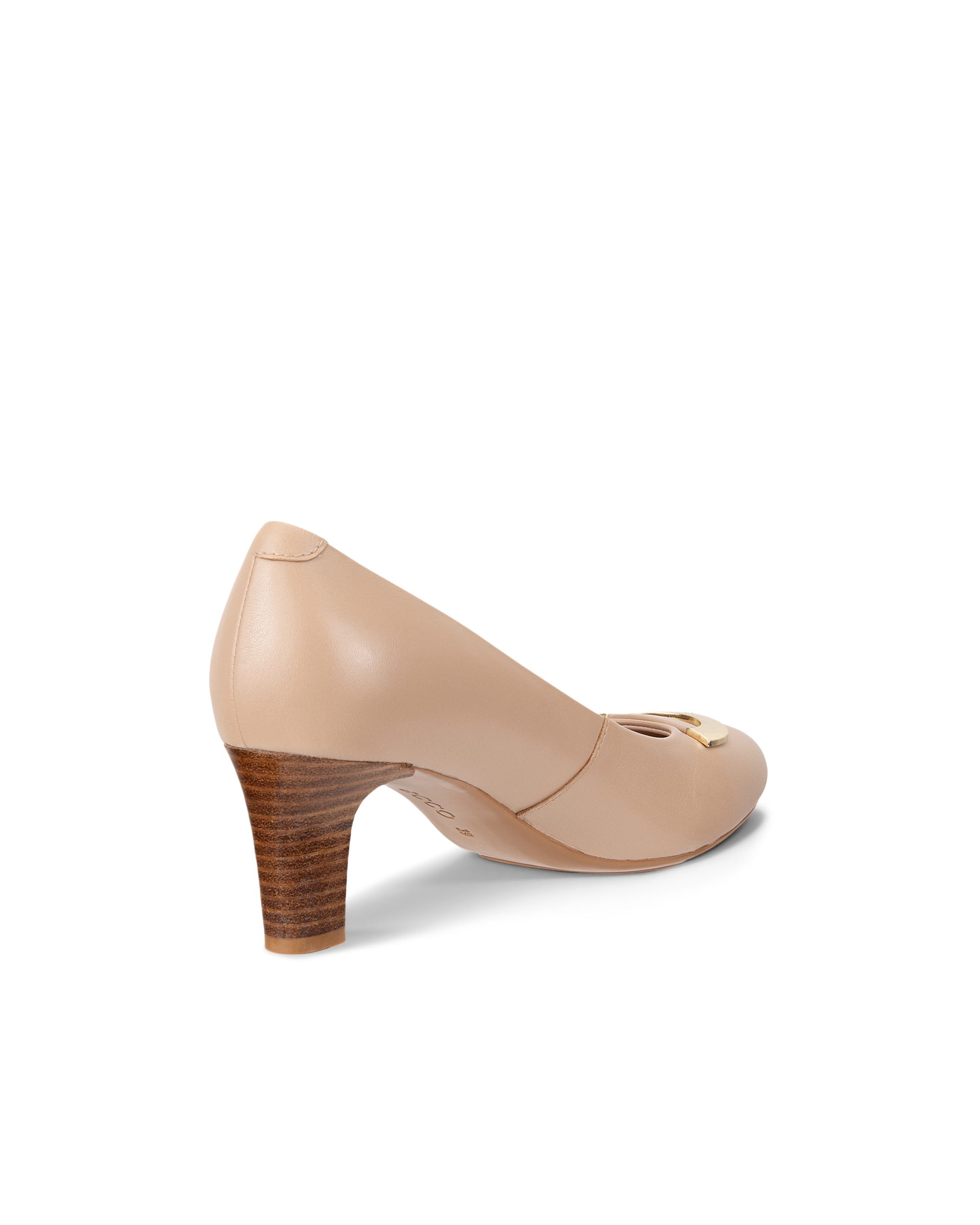 ECCO® ELEVATE 55 escarpins cuir pour femme - Beige - Outside