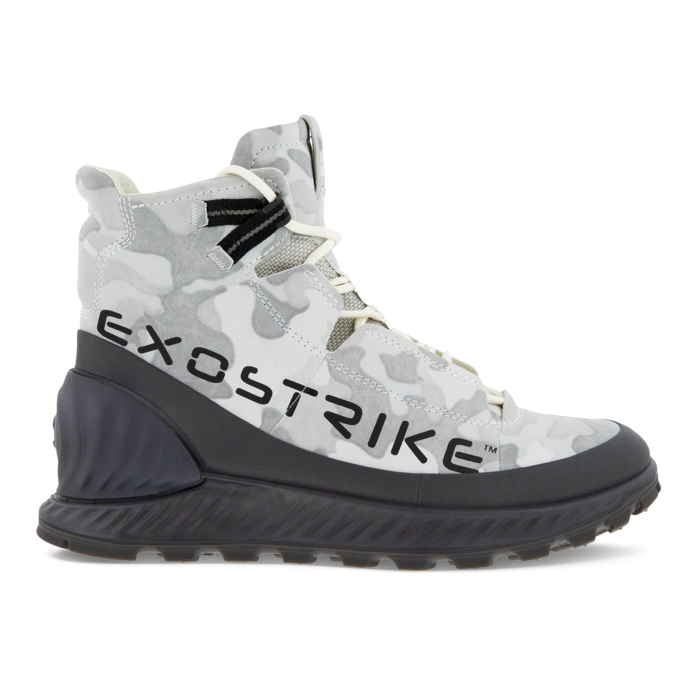 Men's ECCO® Exostrike Leather Sneaker Boot | Grey
