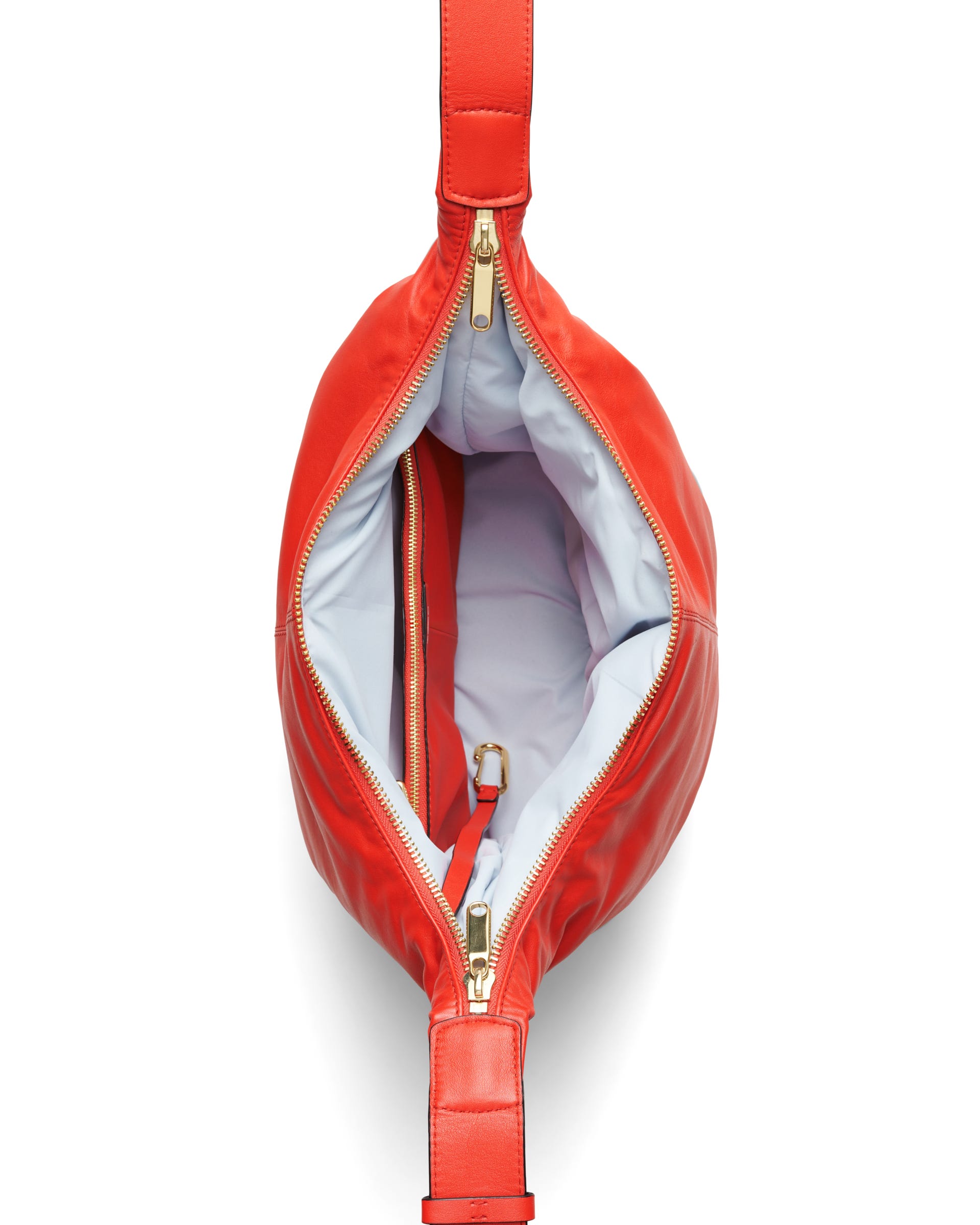 ECCO® Hobo Soft Leather Hobo Bag - Red - Birdeye